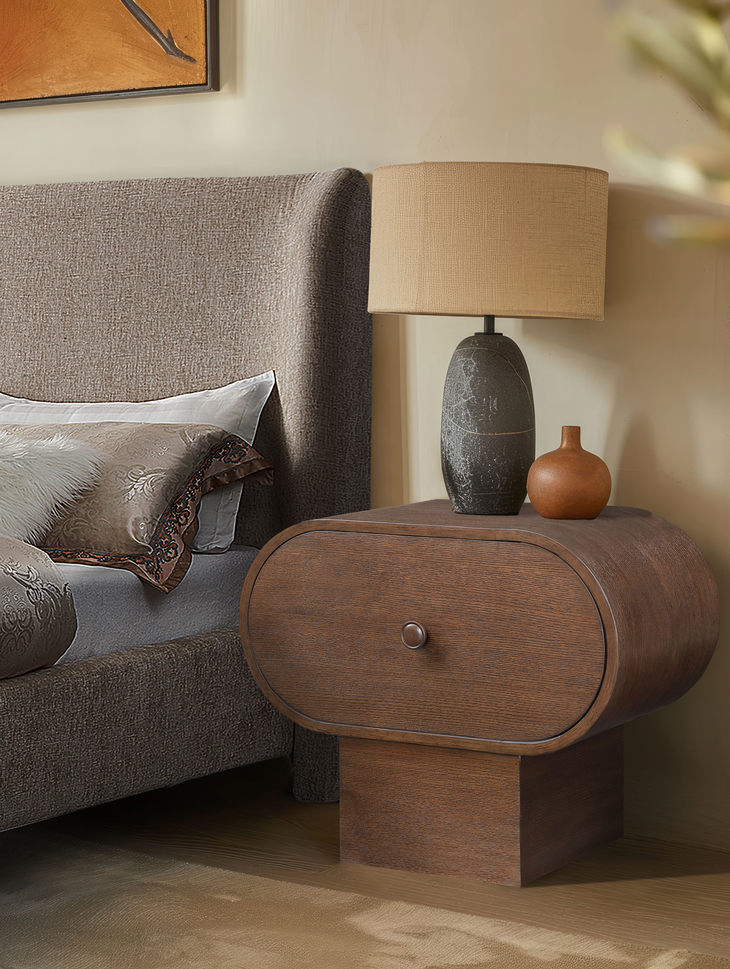 Harlow - Night Stand - Brown