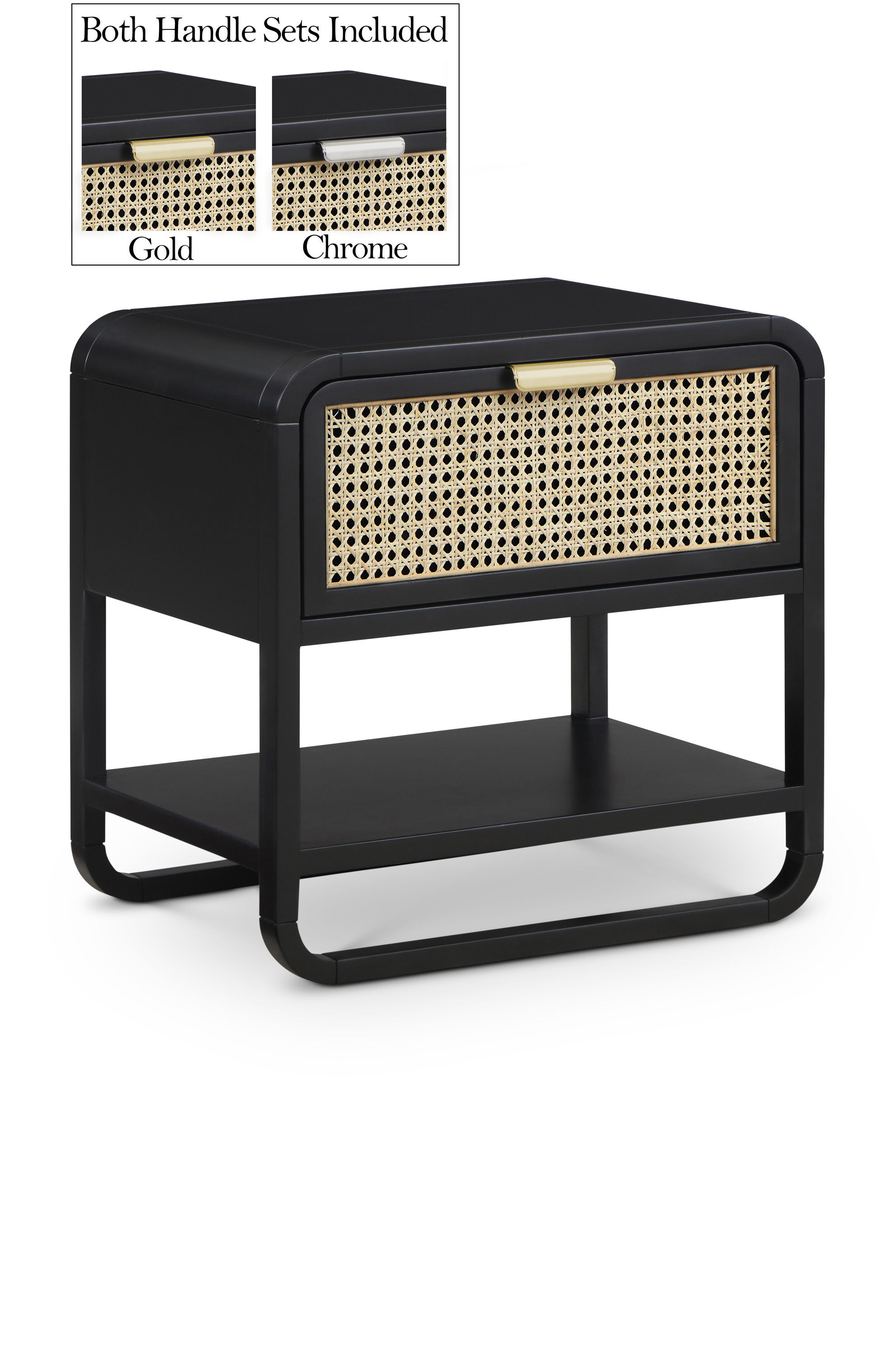 Sage - Night Stand - Black