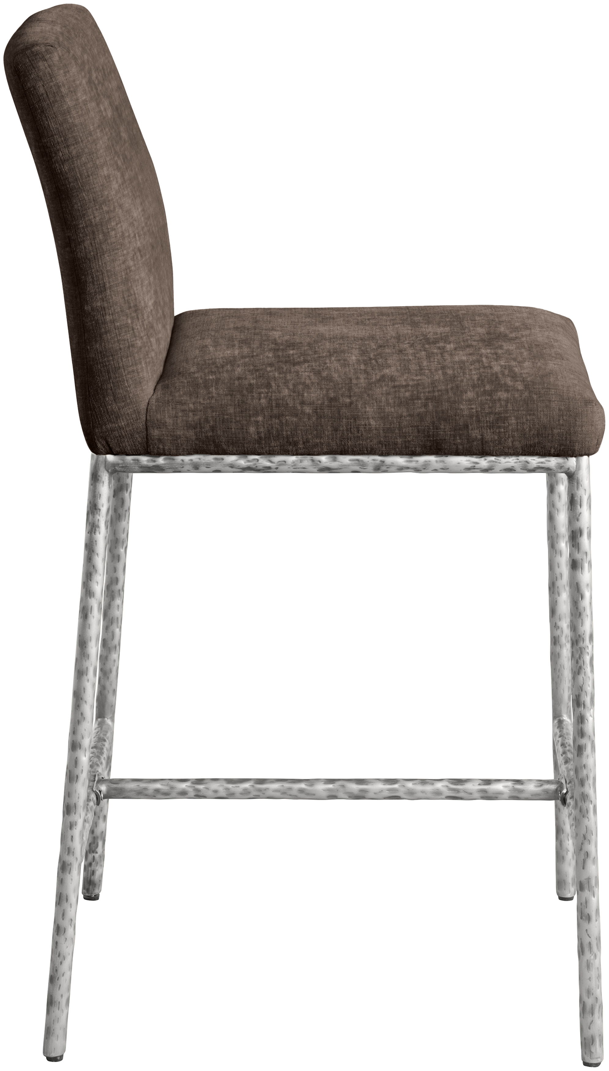 Reeves - Chenille Fabric Upholstered Counter Stool (Set of 2) - Brown