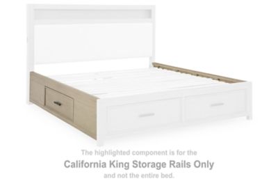 Calmoro – California King Storage Rails – Gray