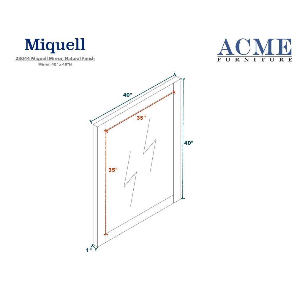 Miquell - Mirror - Natural, beige, view 7