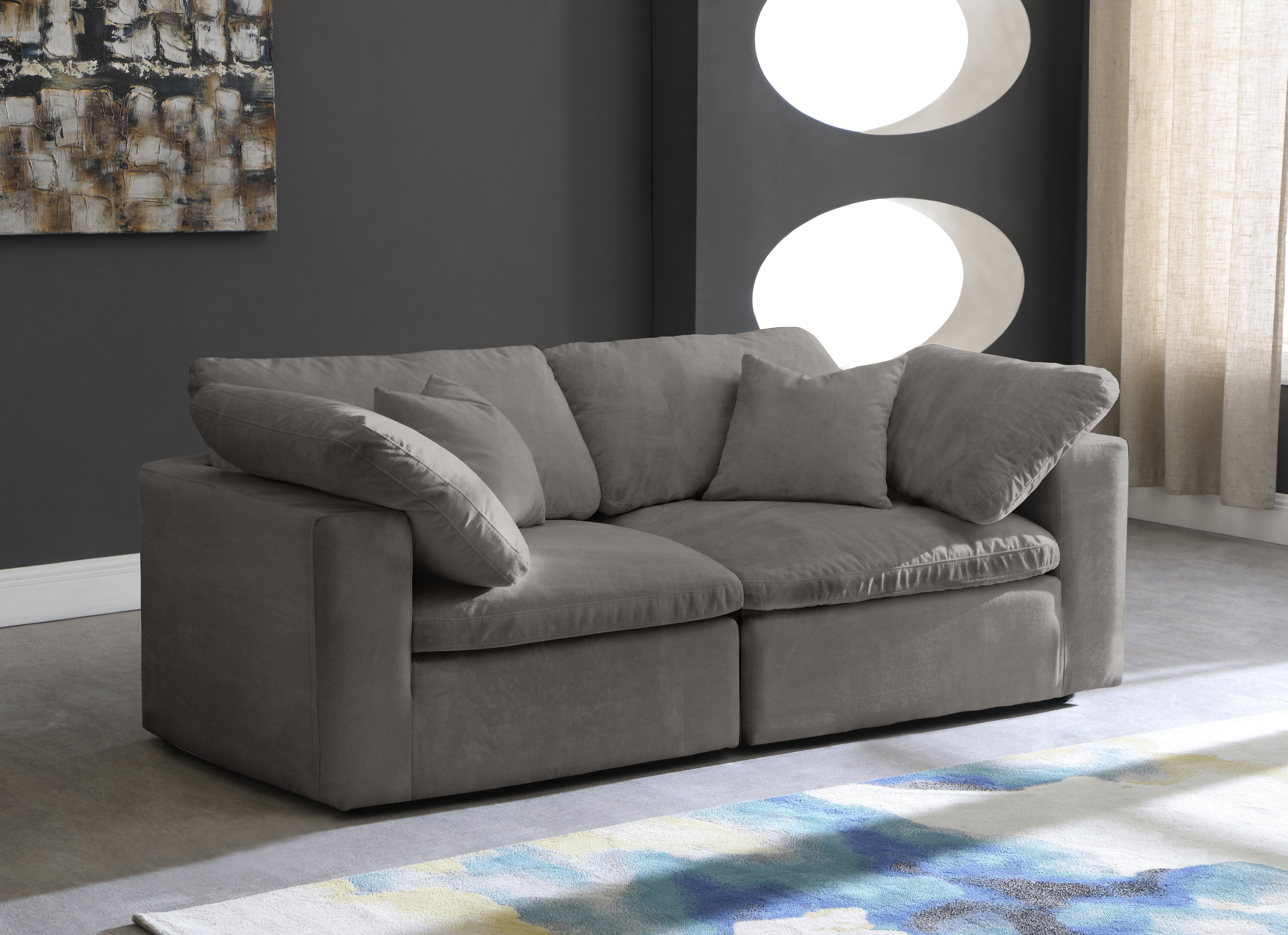 Cozy - Modular 2 Piece Sofa - Gray