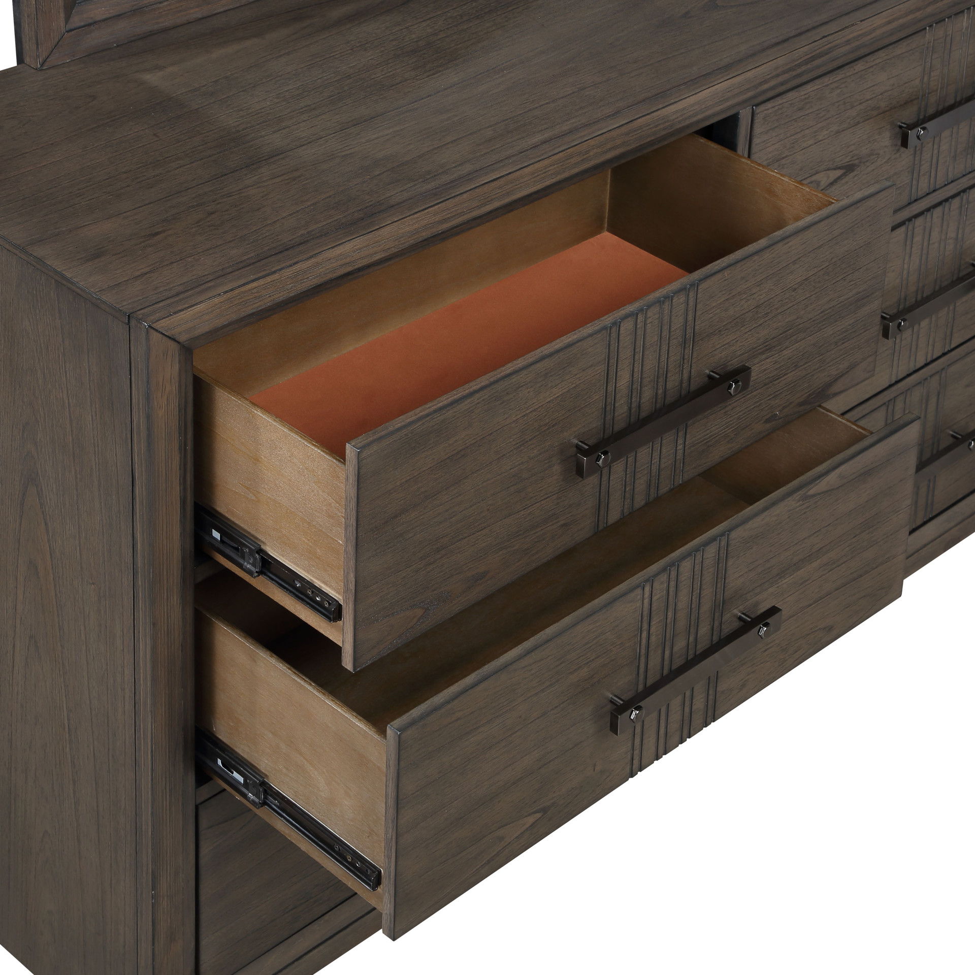 Landon - Dresser - Walnut, dark brown, view 6