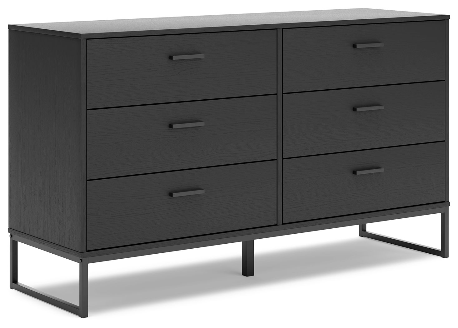 Socalle - 6 Pc. - Dresser, Chest, Full Panel Platform Bed, 2 Nightstands - Black