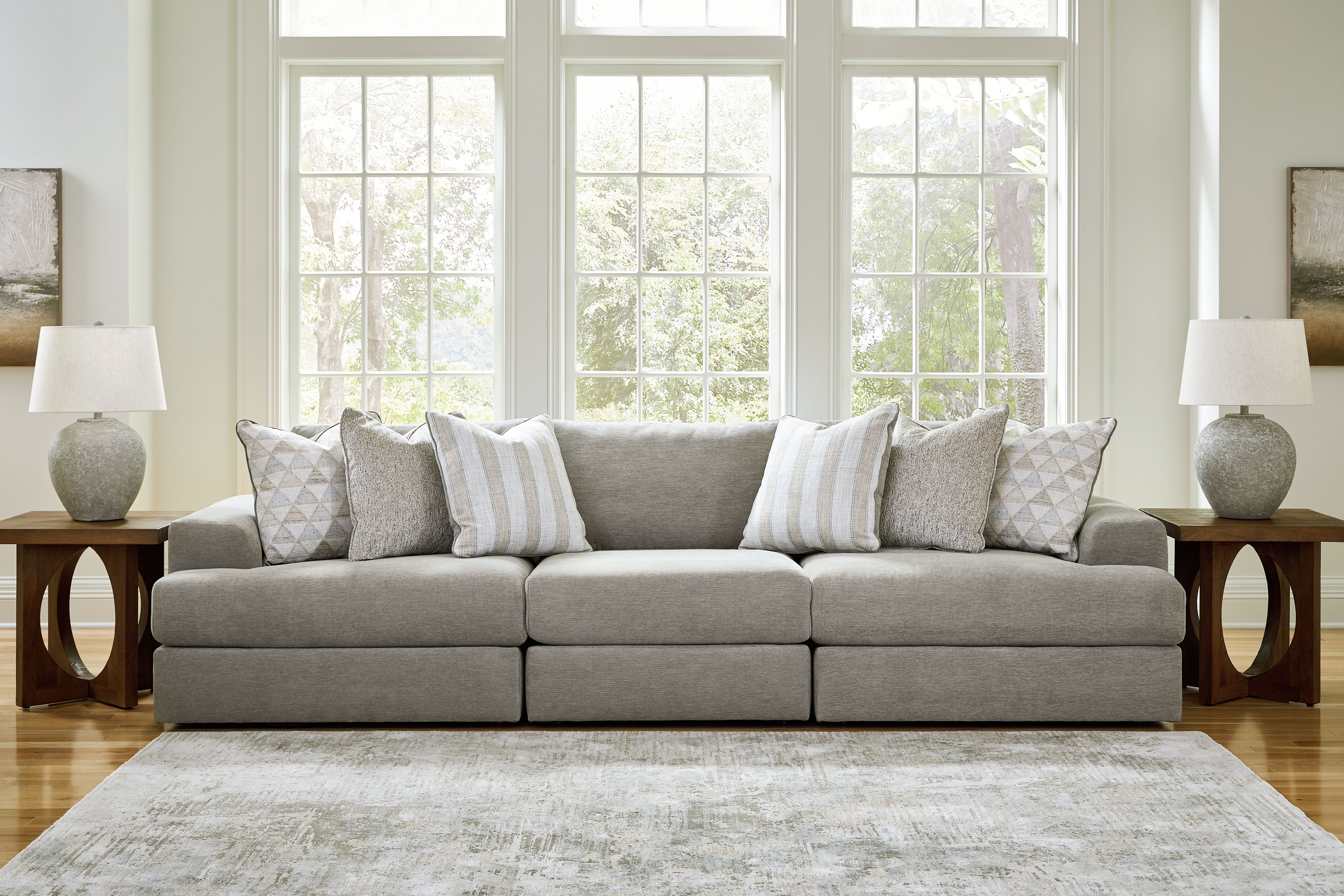 Ashley Furniture Avaliyah - 3-Piece Sectional - Ash - Image 2