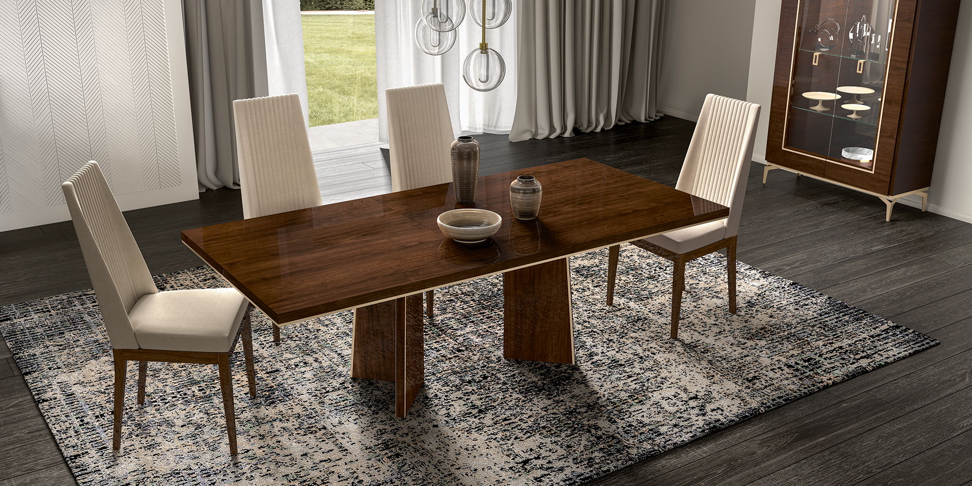 Eva - Dining Table Extension - Brown Walnut