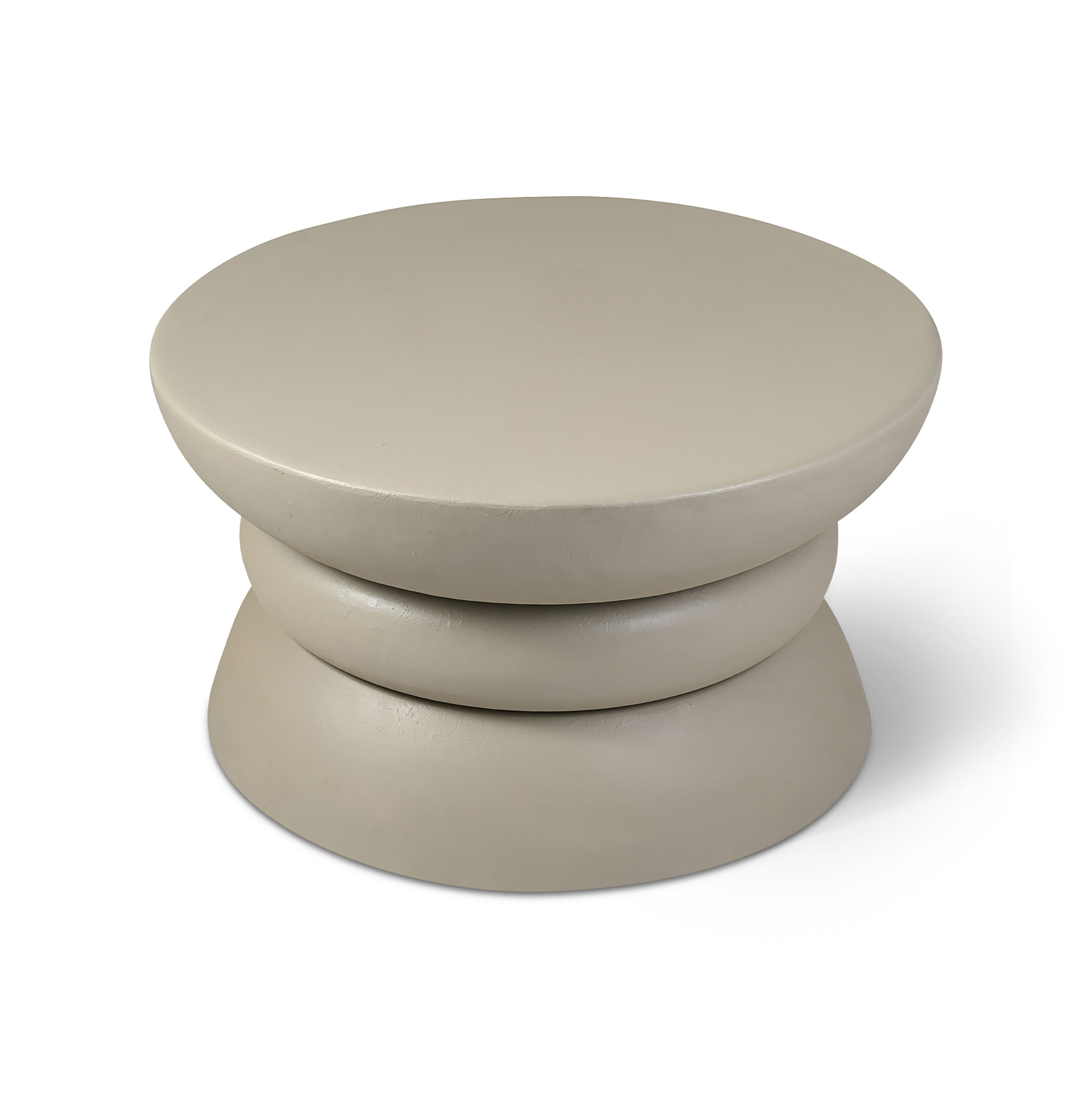 Collins - Aluminum Coffee Table - Taupe