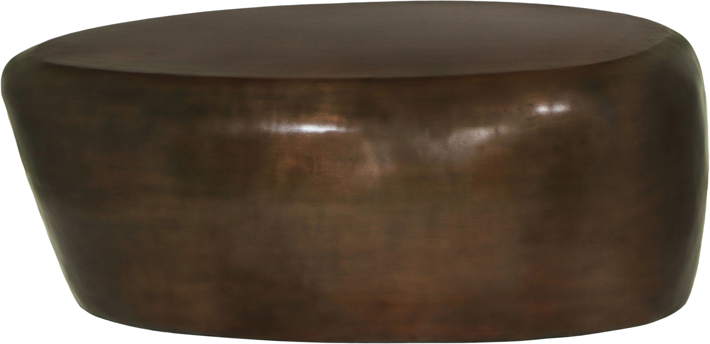 Capsule - Metal Aluminum Coffee Table - Brown