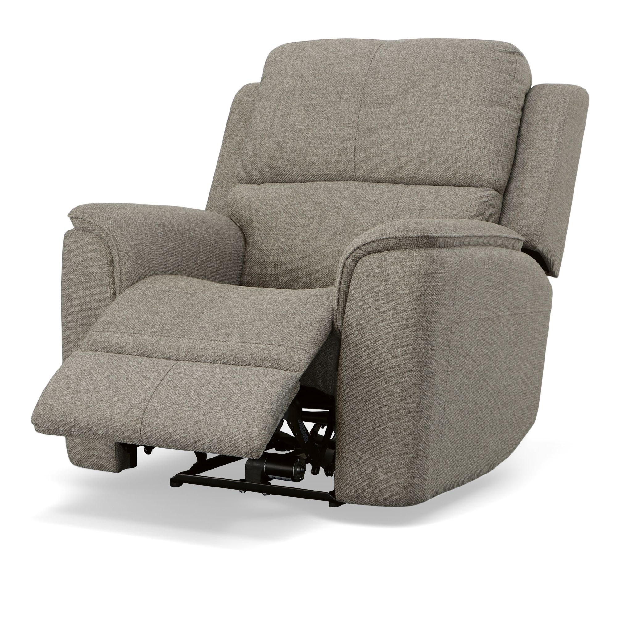Henry - Power Recliner With Power Headrest & Lumbar - Fog, gray, view 2