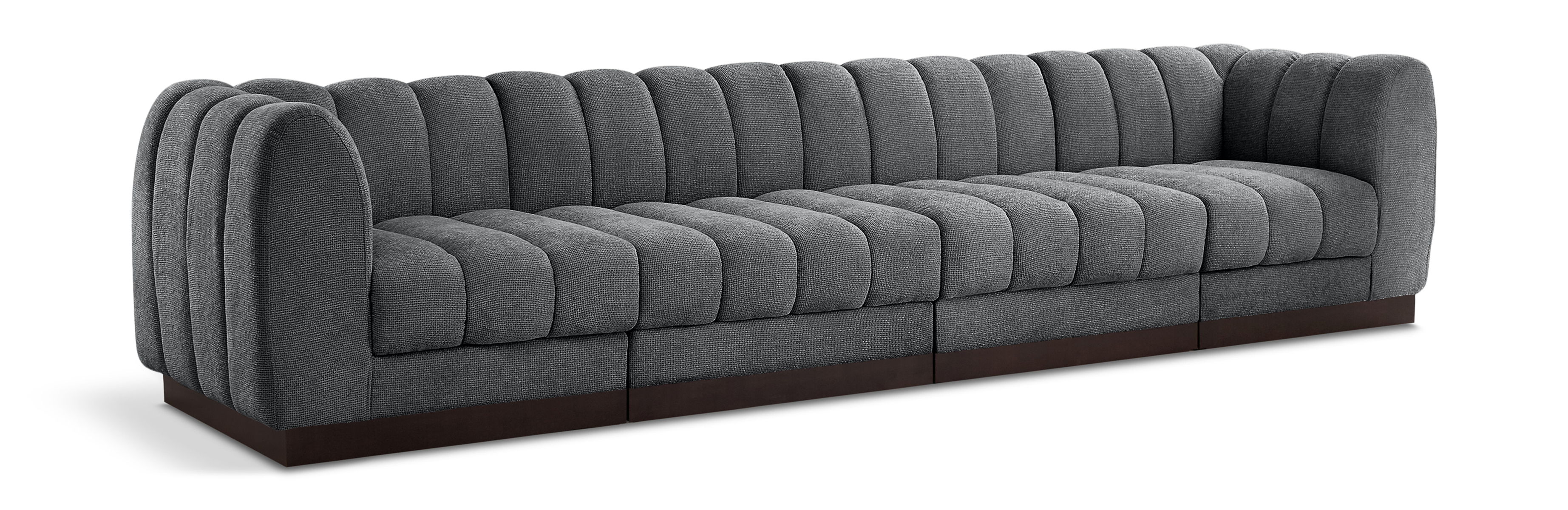 Quinn - 4 Seat Modular Sofa - Gray