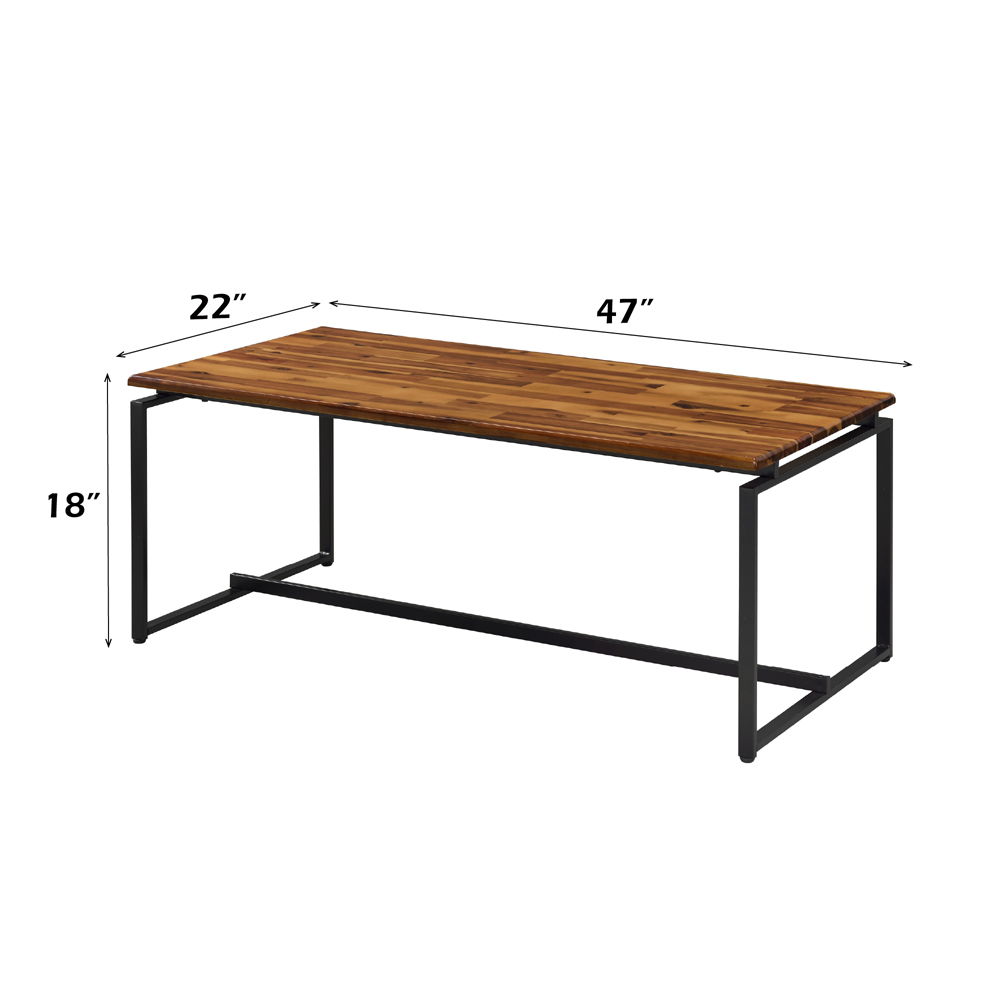 Jurgen - 3 Piece Coffee & End Set - Oak & Black, black, view 8
