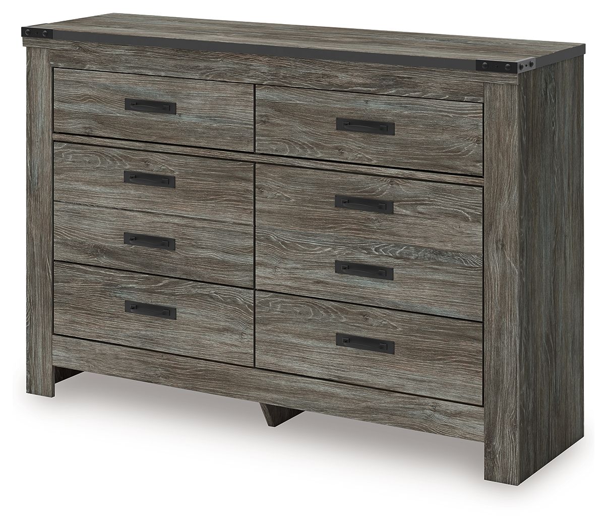 Frandern - Six Drawer Dresser - Gray