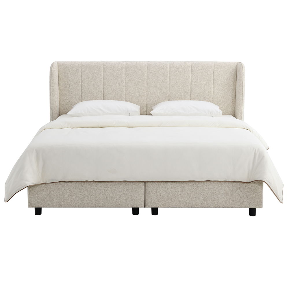 Adonia - Queen Bed With Storage - Beige, beige, view 3
