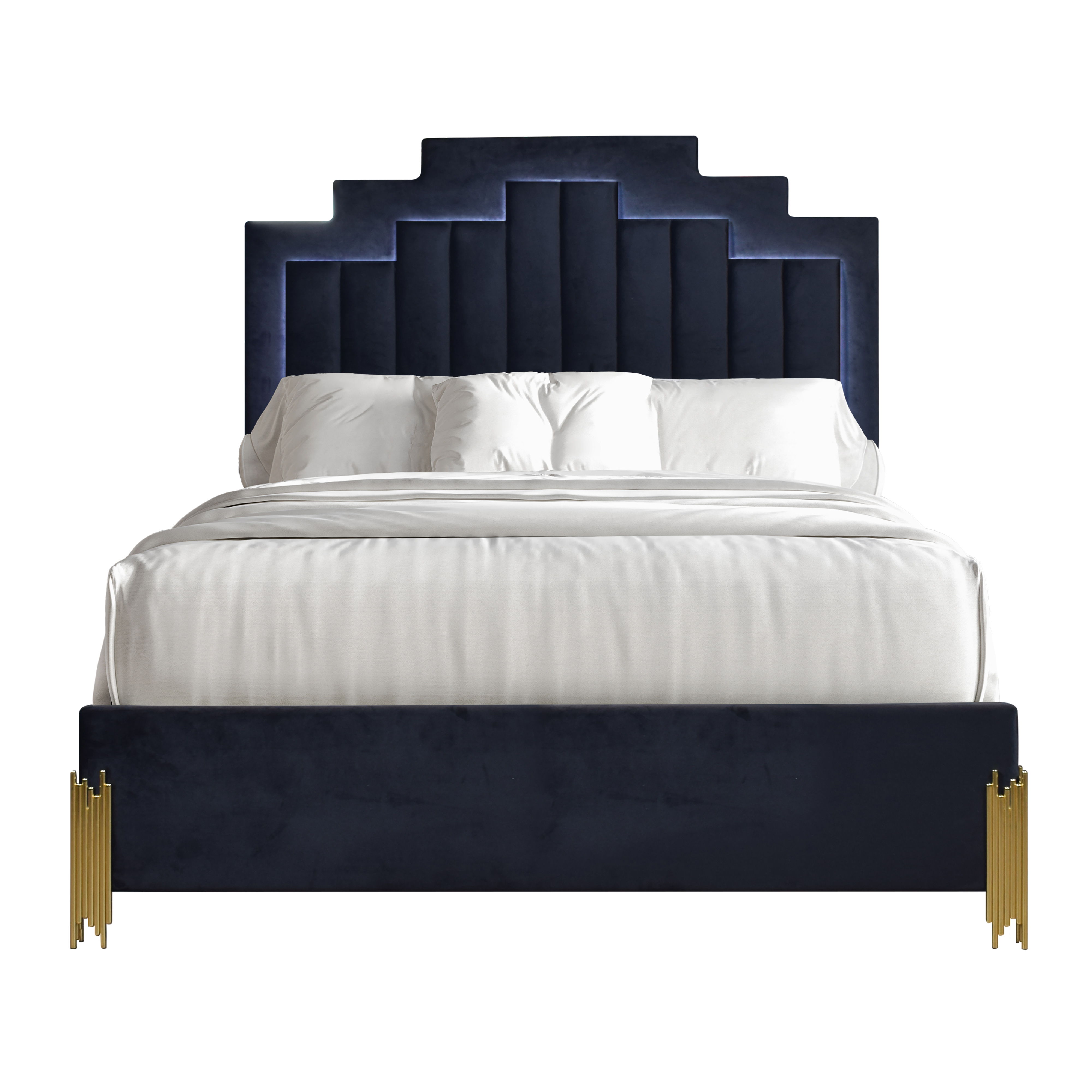 Empire - 6/6 Eastern King Bed - Black