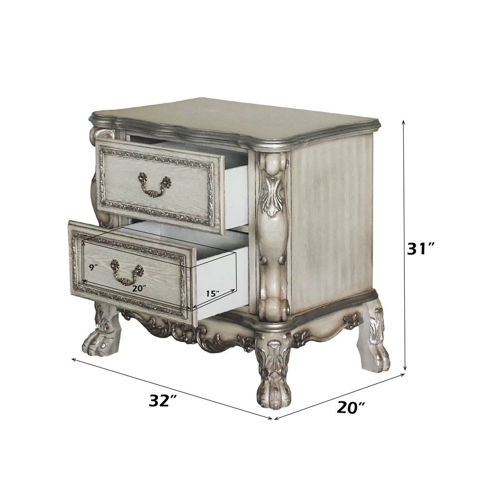 Dresden - Nightstand - Vintage Bone White, white, view 8