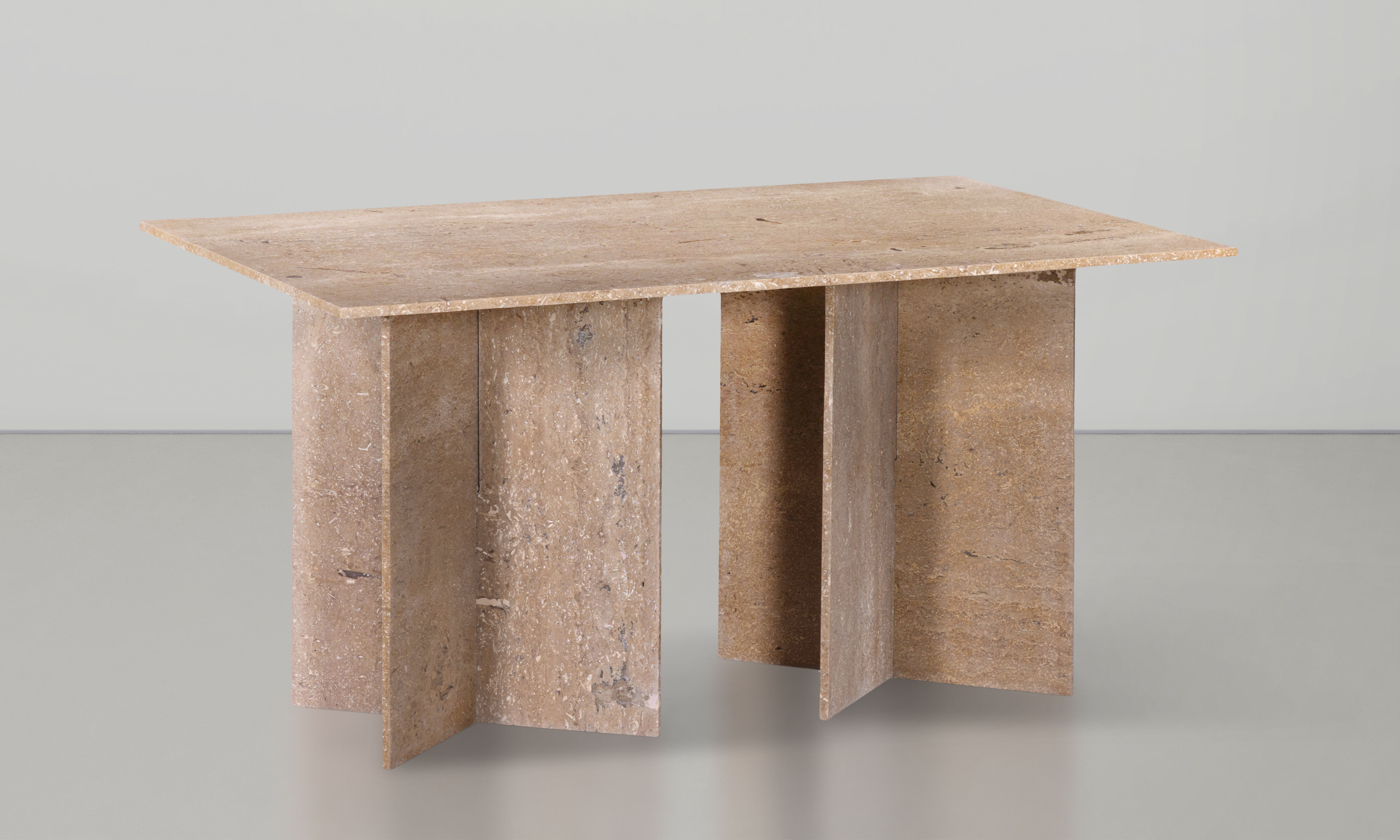 Verona - 60" Dining Table - Travertine