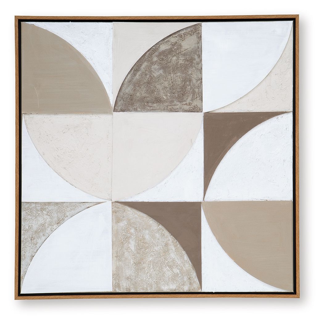 Ashley Furniture Harelman - Wall Art - Tan / Taupe / White - Image 6