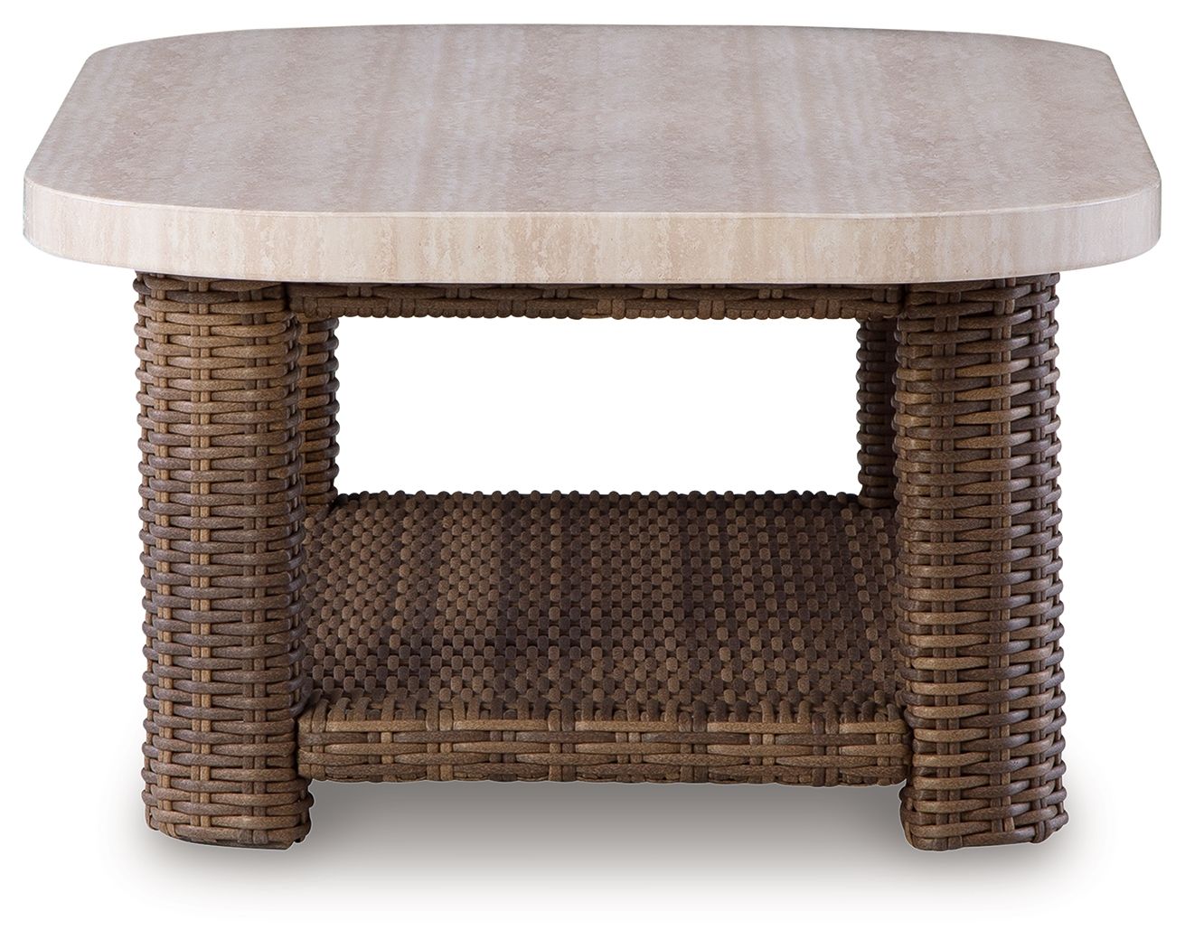 Ashley Furniture Dolan Creek - Rectangular Cocktail Table - Beige / Brown - Image 4