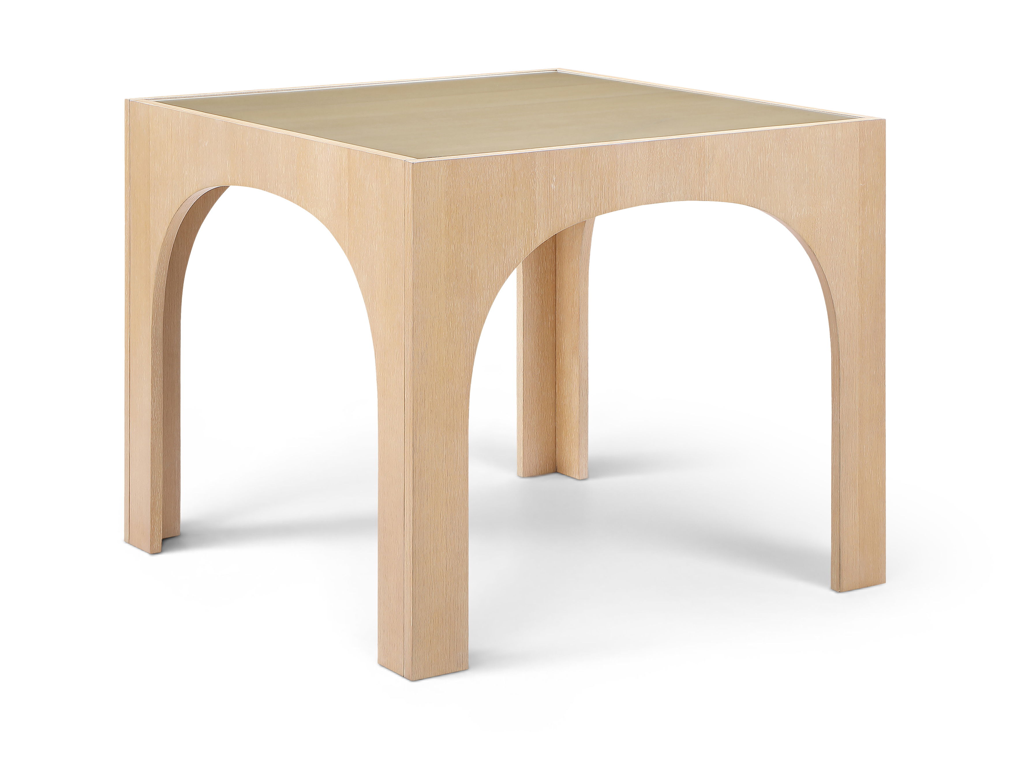 Waldorf - Tempered Glass Top Dining Table - Natural