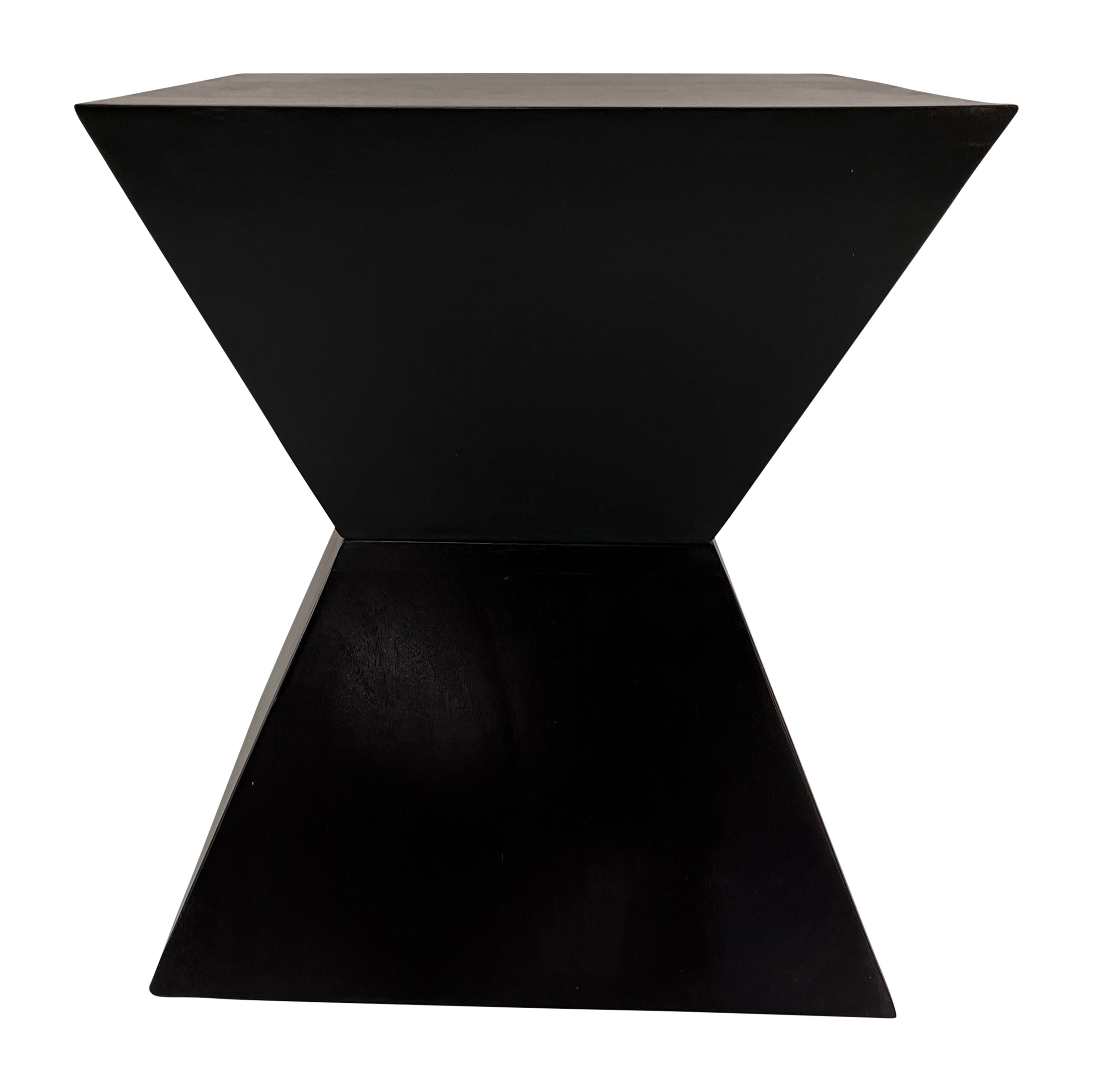 18\" Hourglass Side Table - Black Image