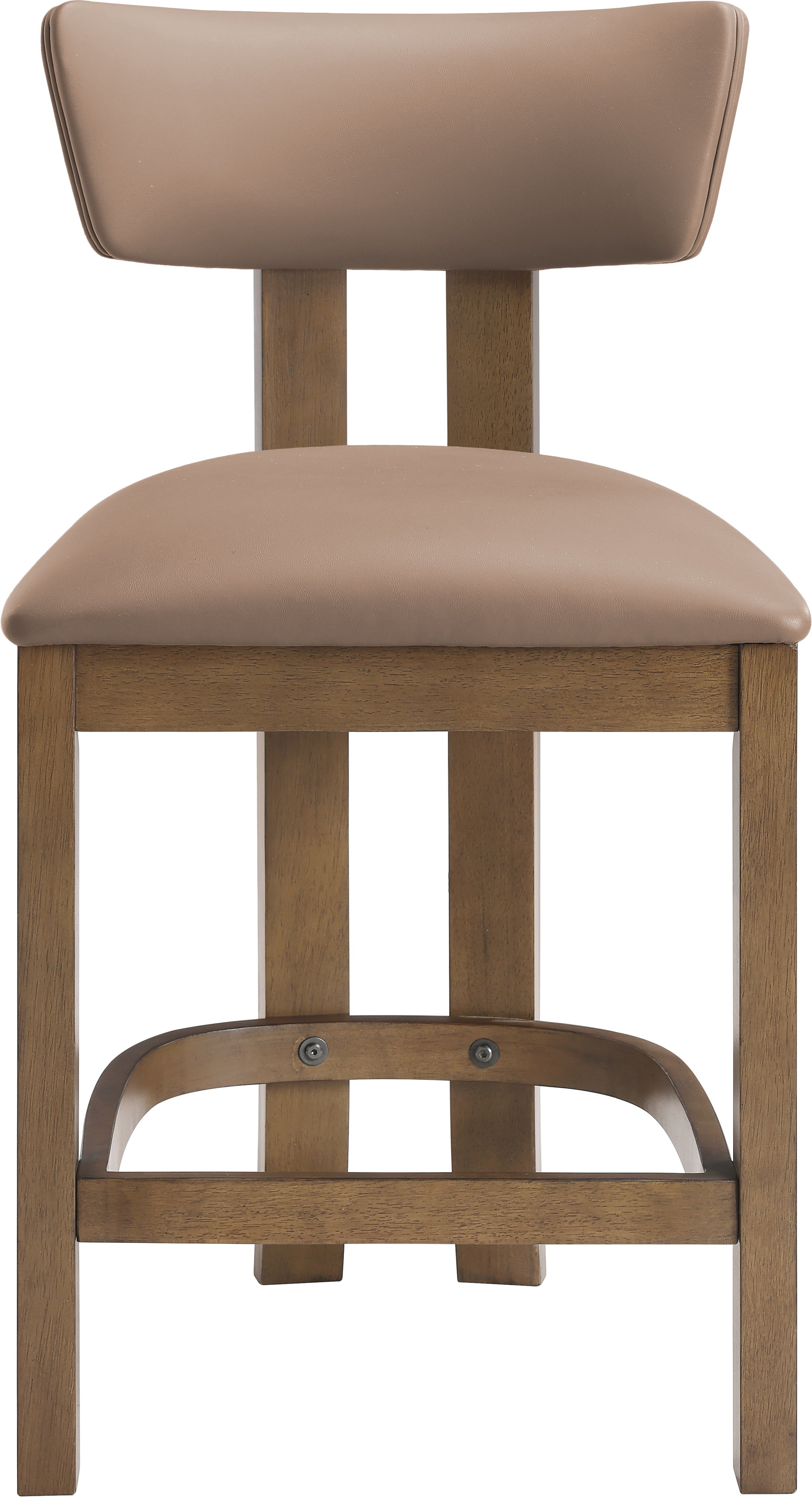 Lavrin - Vegan Leather Upholstered Counter Stool (Set of 2) - Tan