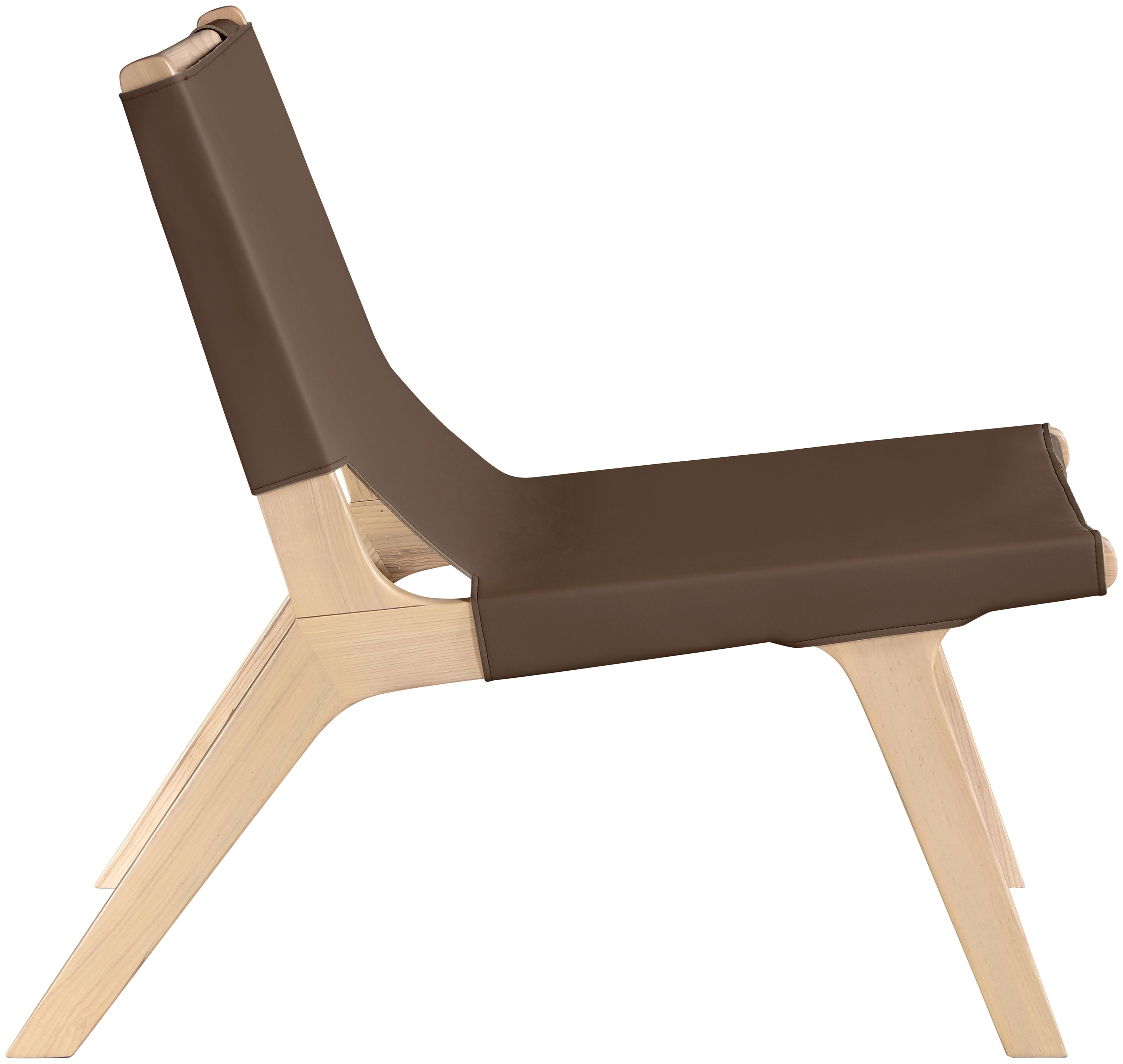 Rawlins - Vegan Leather Accent Chair - Brown