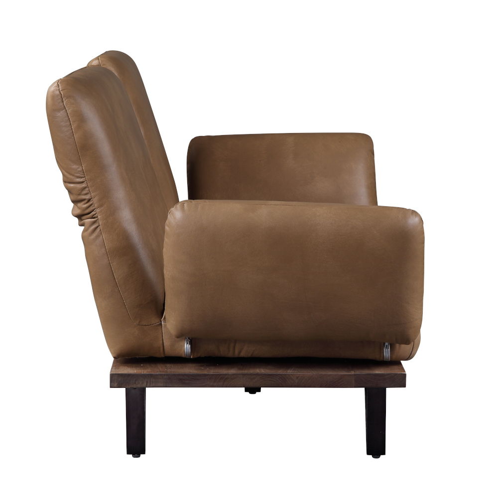 Narech - Sofa With Swivel - Nutmeg Top Grain Leather, light brown, view 6