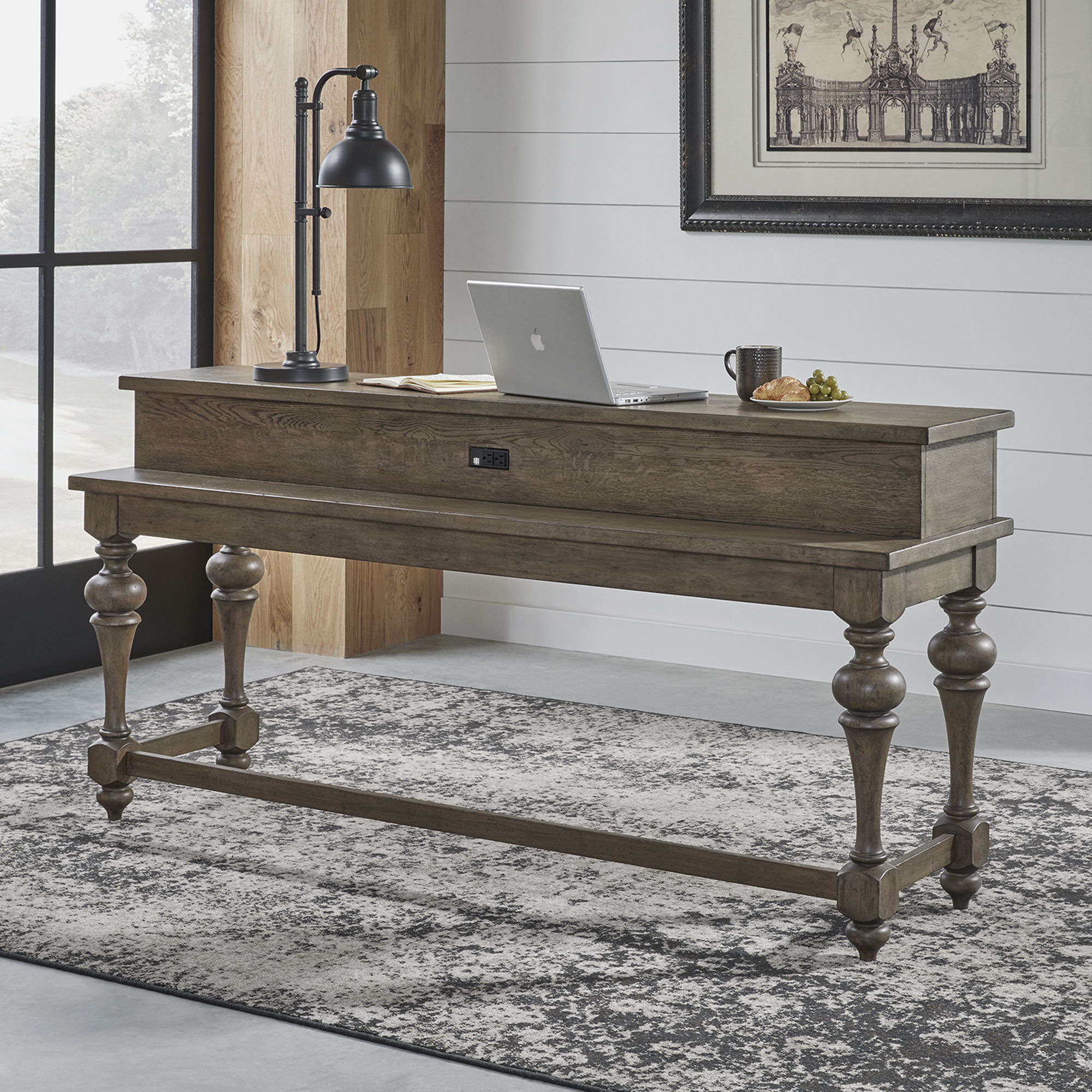 Liberty Furniture Americana Farmhouse - Console Bar Table - Light Brown