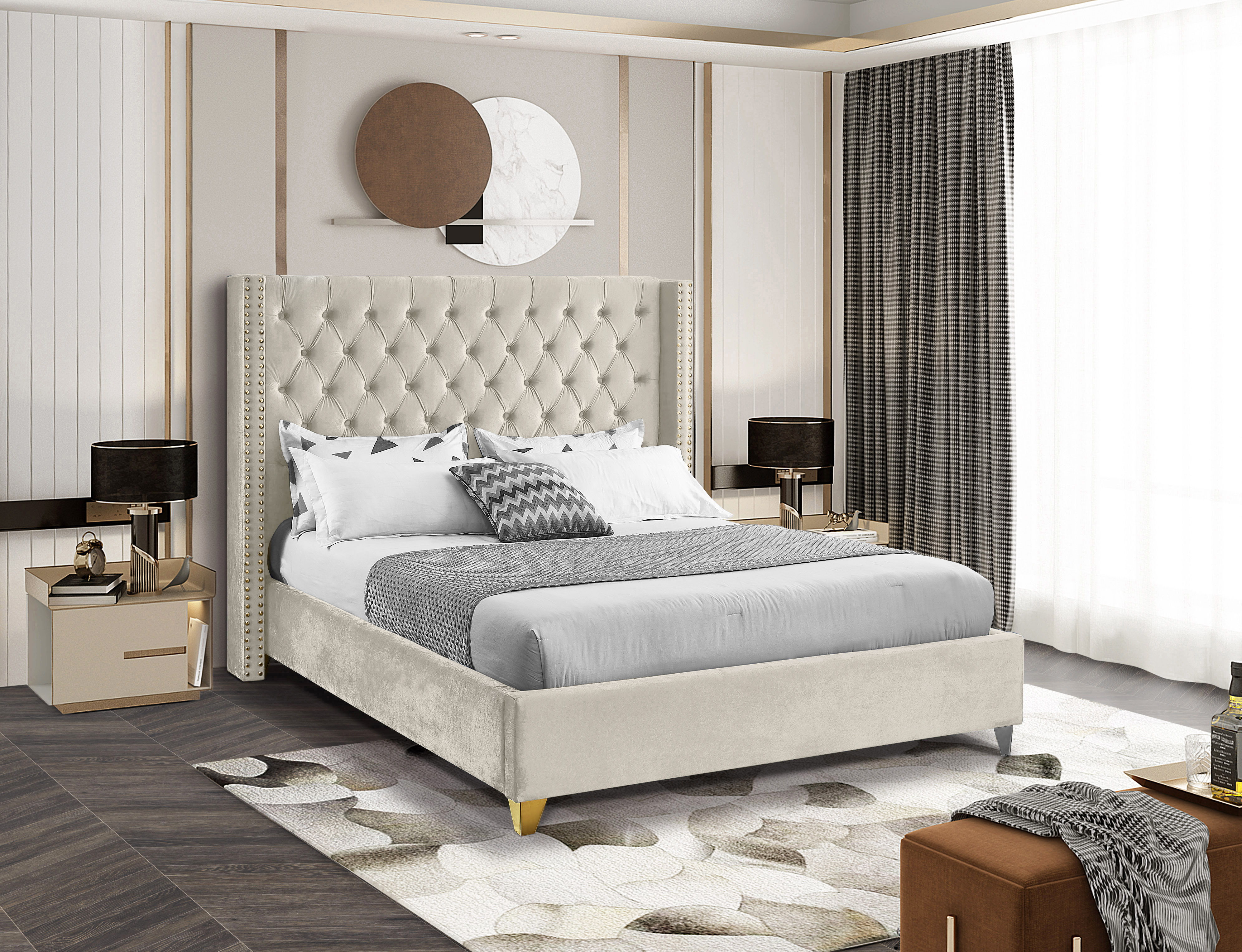 Barolo - Queen Bed - Cream
