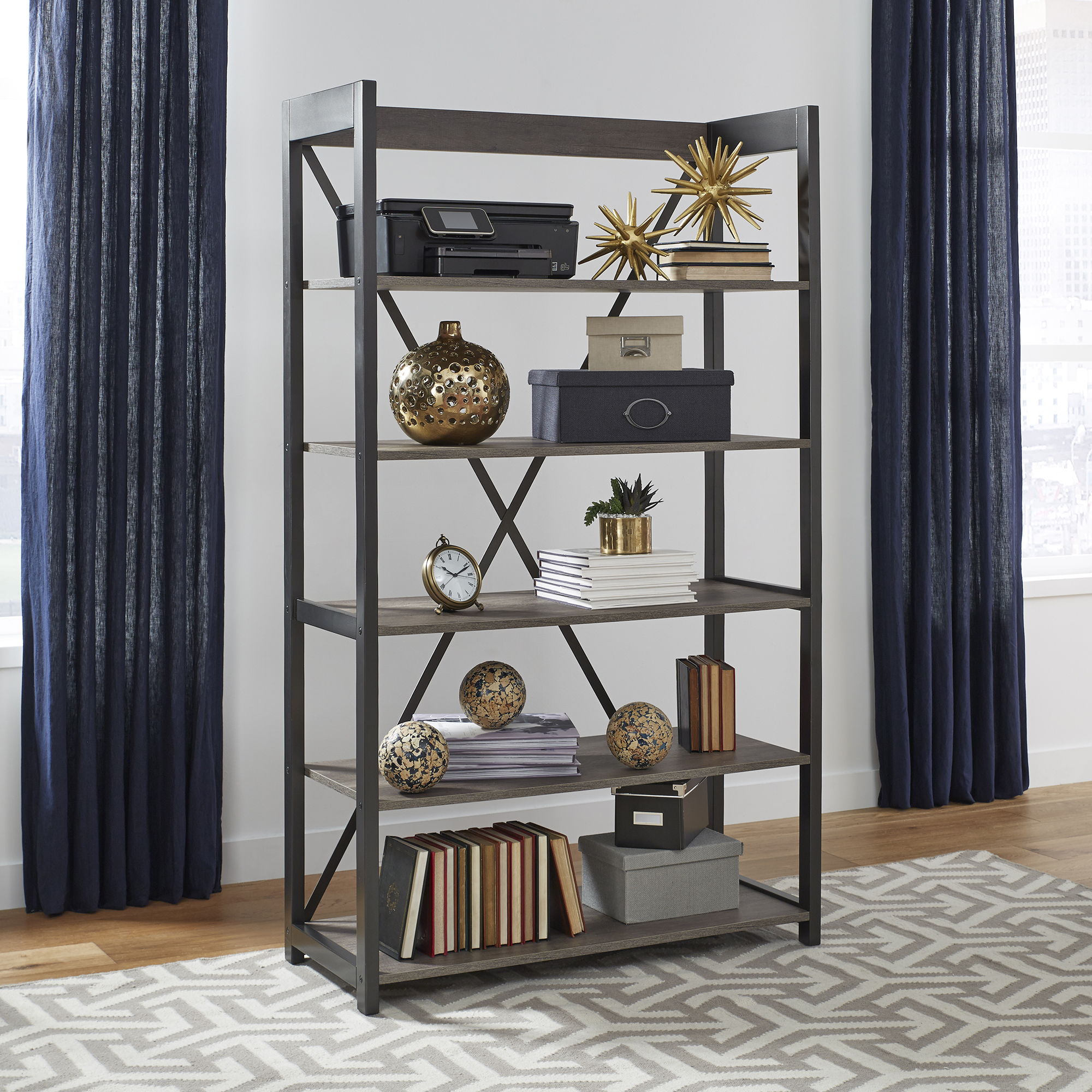 Liberty Furniture Tanners Creek - Bookcase - Dark Gray