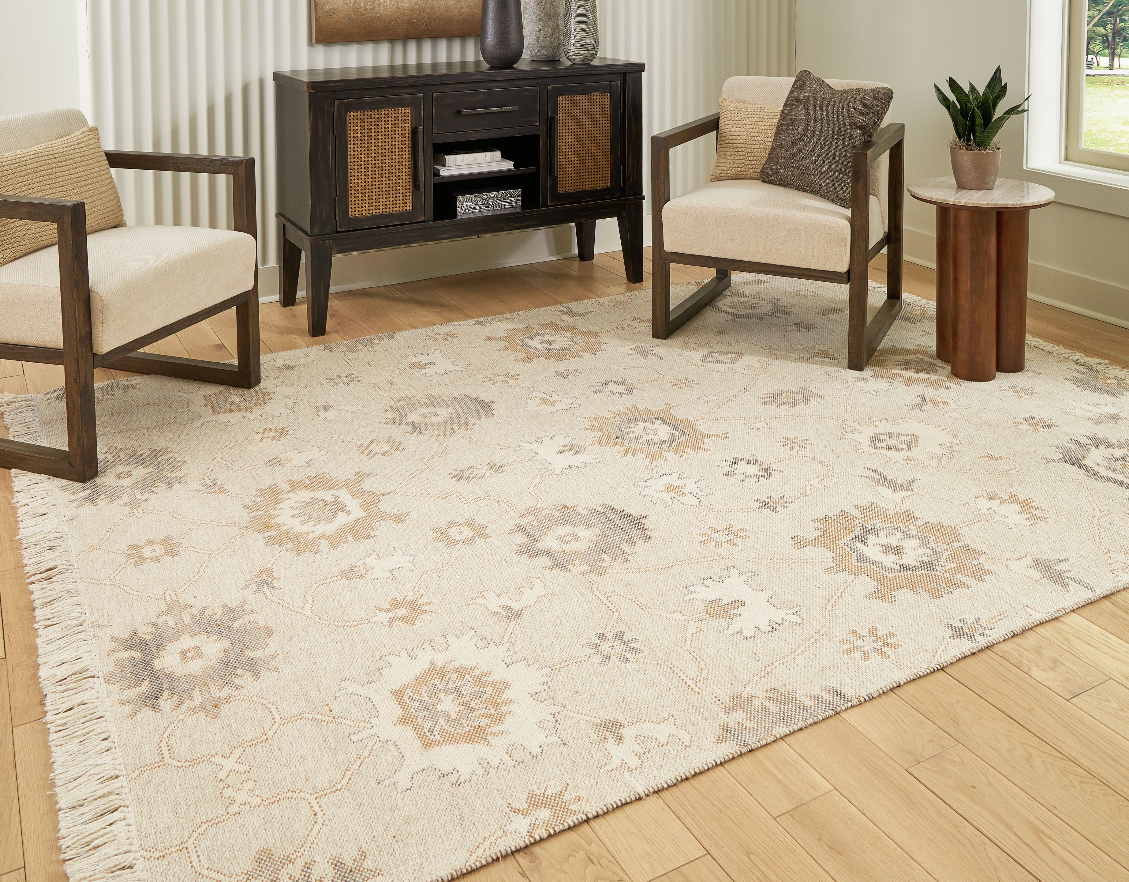 Calkin - 8' x 10' Rug - Linen / Gray / Caramel