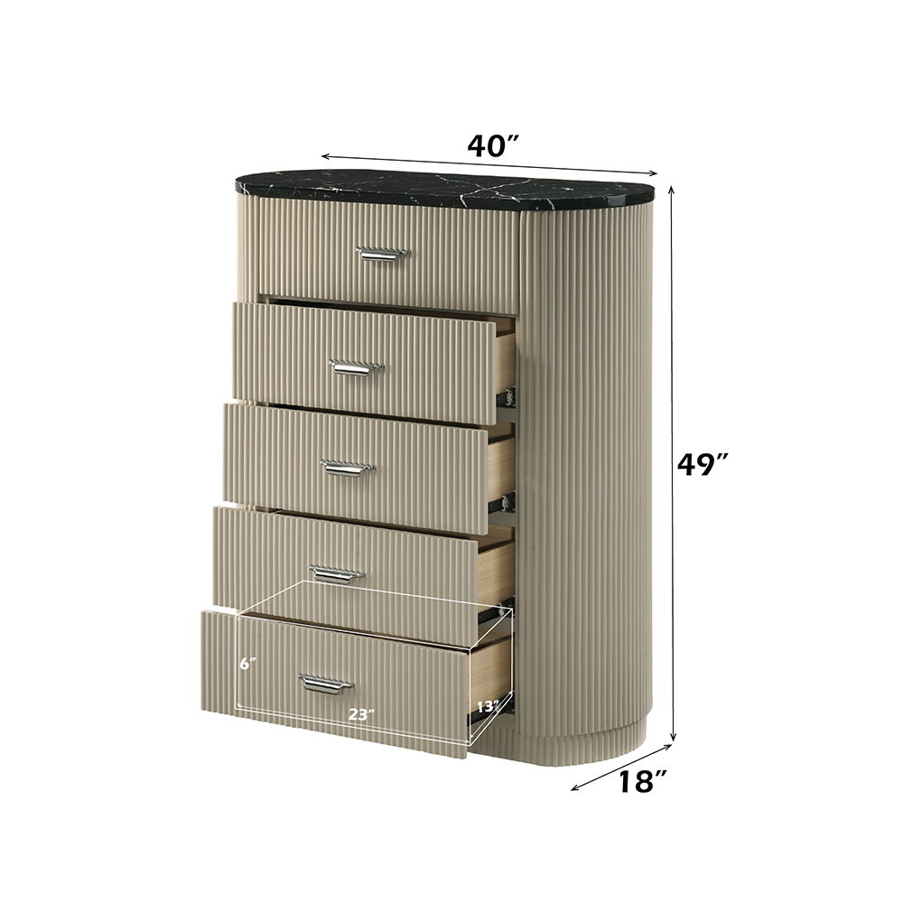 Travonte - Chest - Gray / Beige, beige, view 5