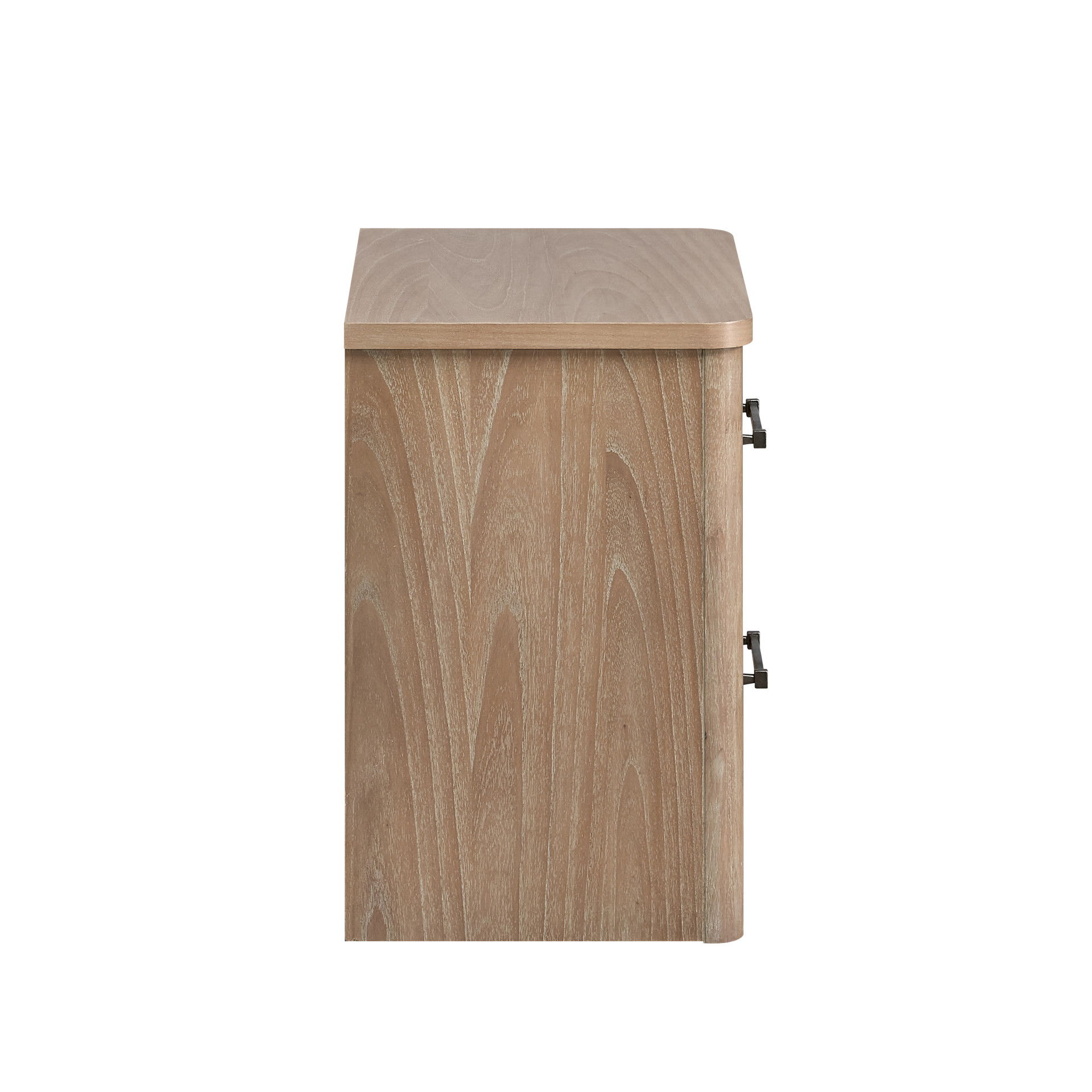 Anika - 2 Drawer Nightstand - Natural / Brown, light brown, view 4