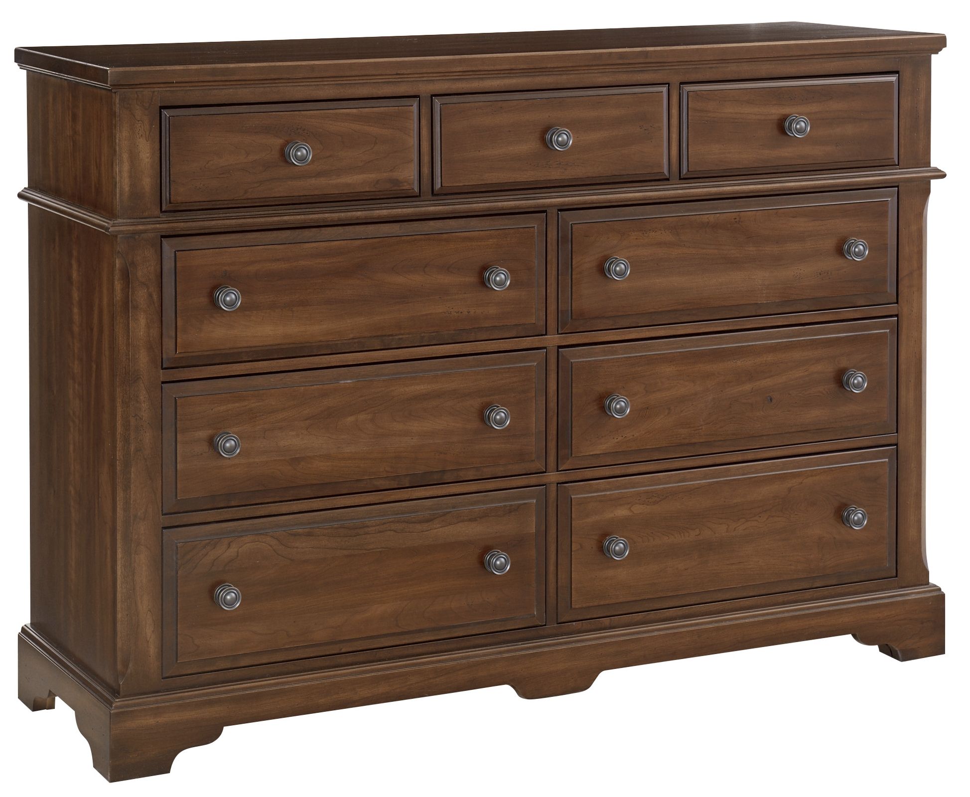 Vaughan-Bassett Heritage - 9-Drawers Bureau - Amish Cherry