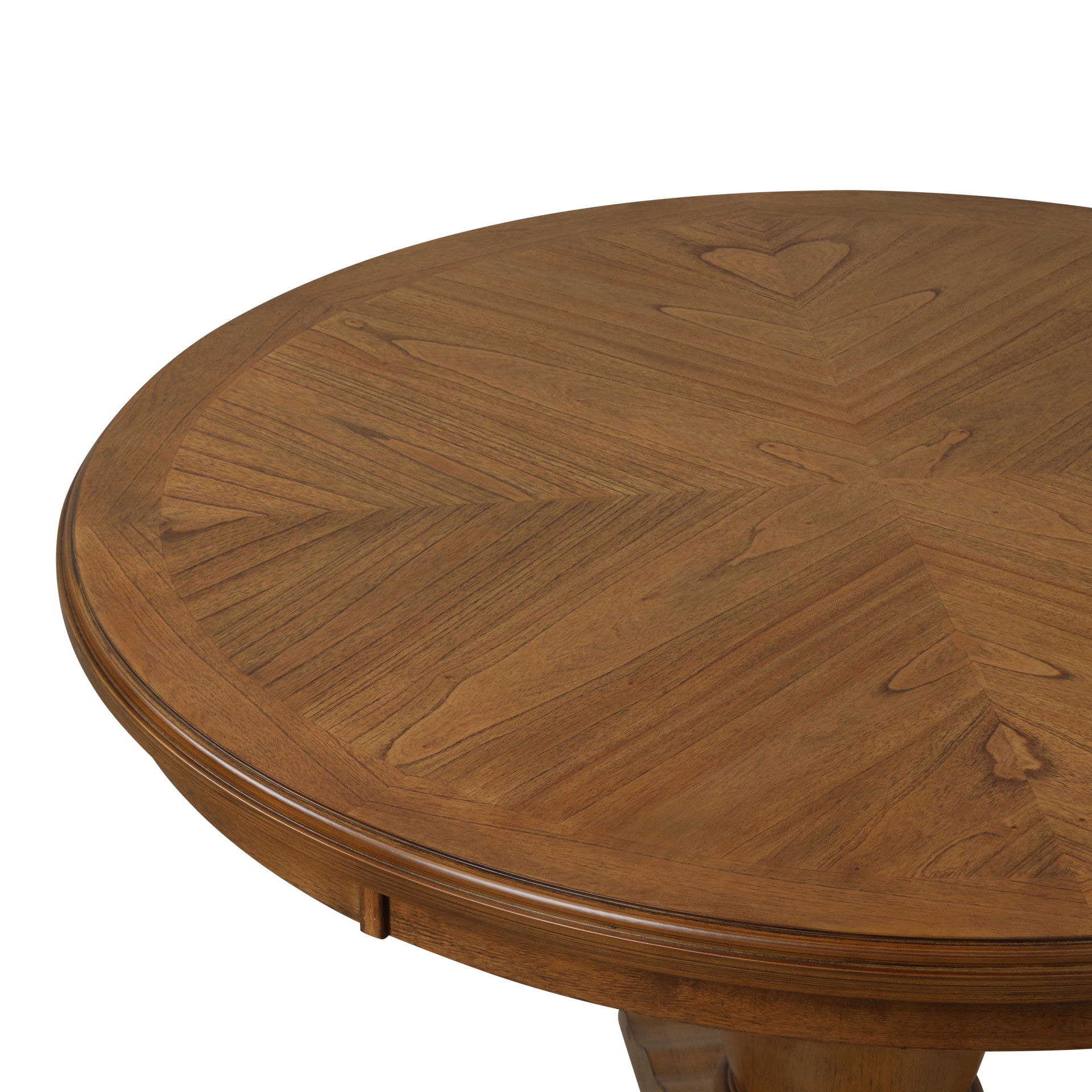 Sunset - 48" Round Dining Table - Brown, dark brown, view 4