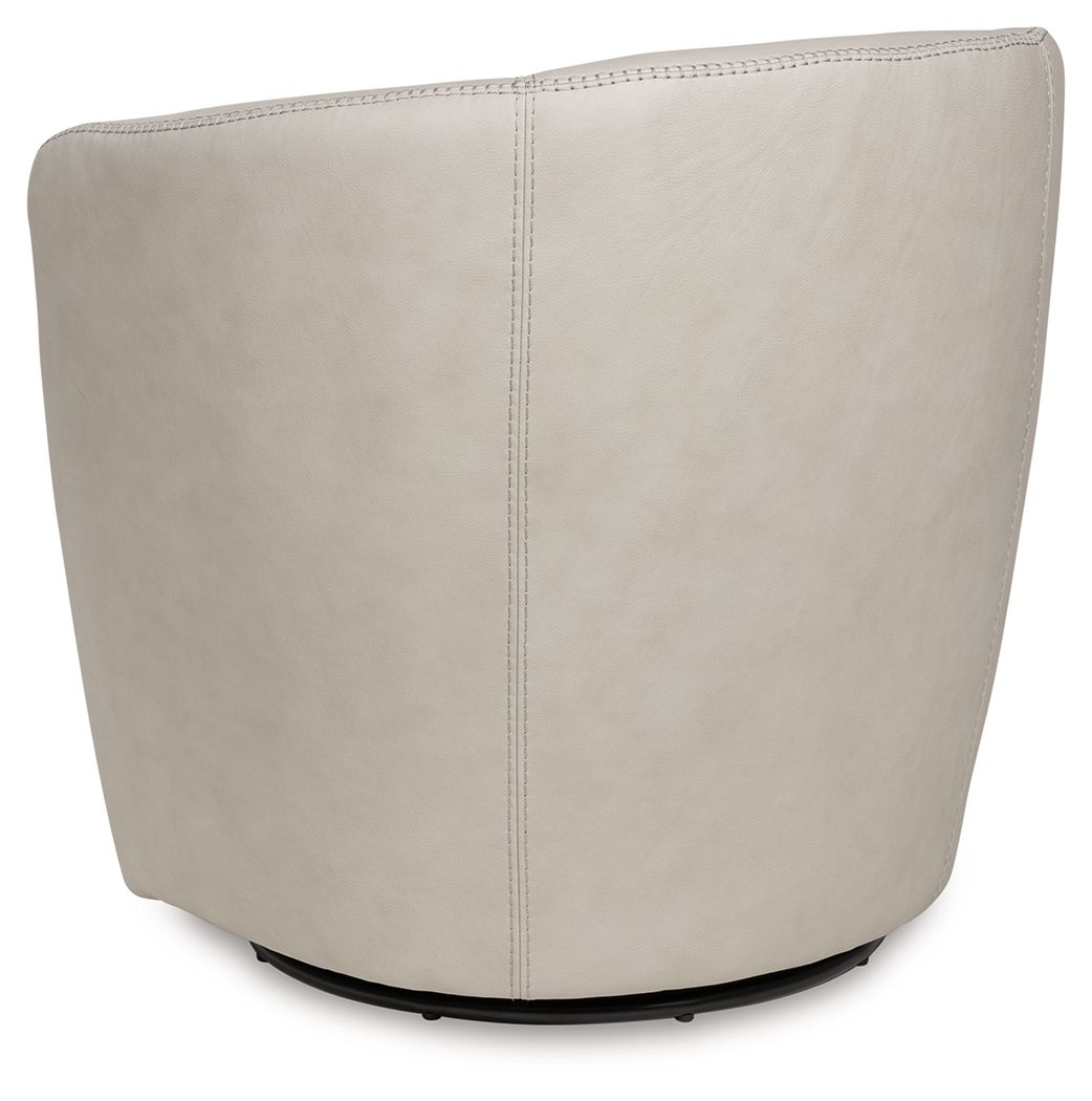 Ashley Furniture Kierreys - Swivel Accent Chair - Bone - Image 5