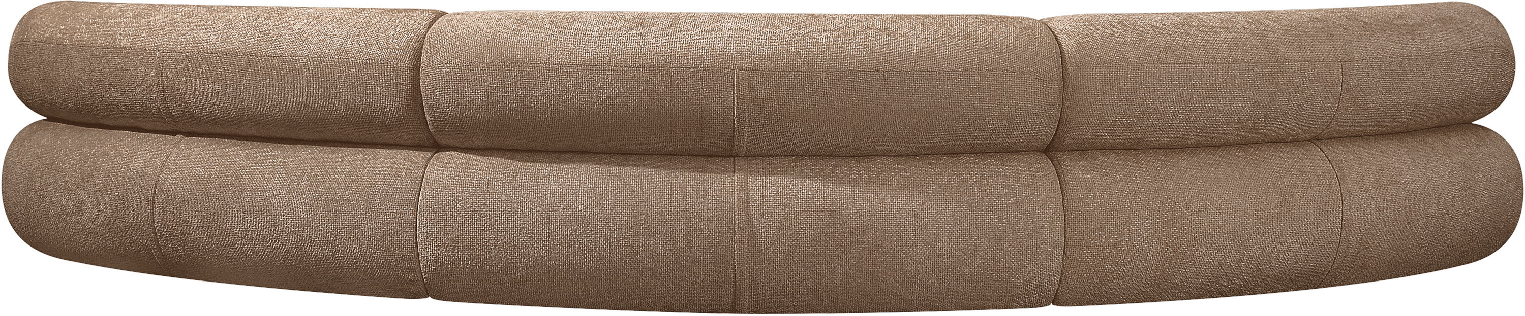 Bale - 152" Chenille Fabric Upholstered 3 Piece Modular Sectional - Brown