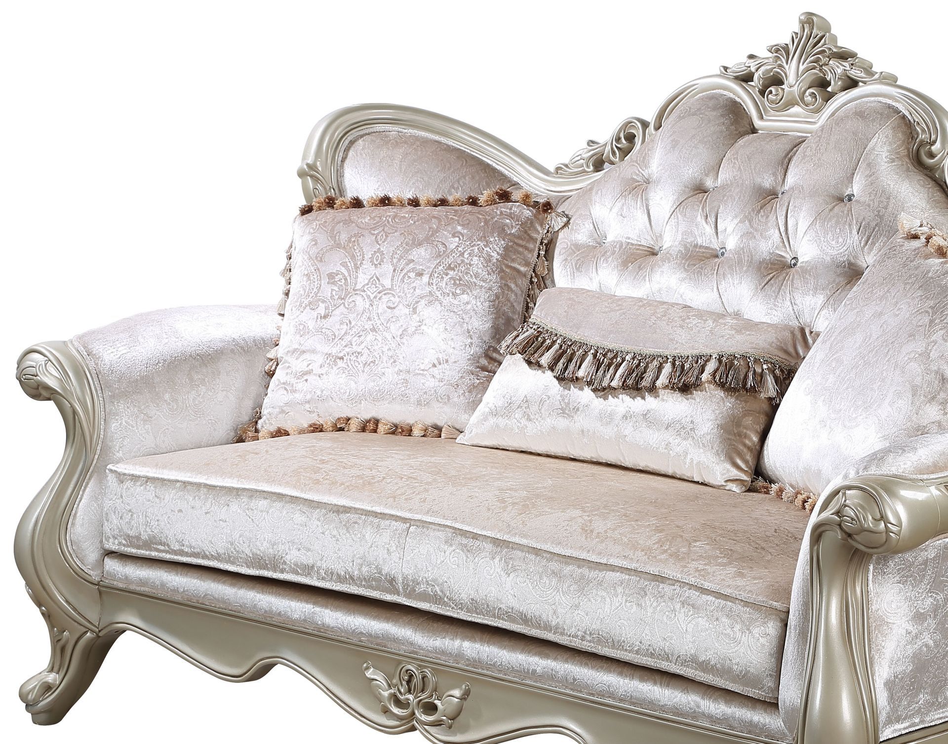 Monique - Loveseat - Silver, gray, view 5