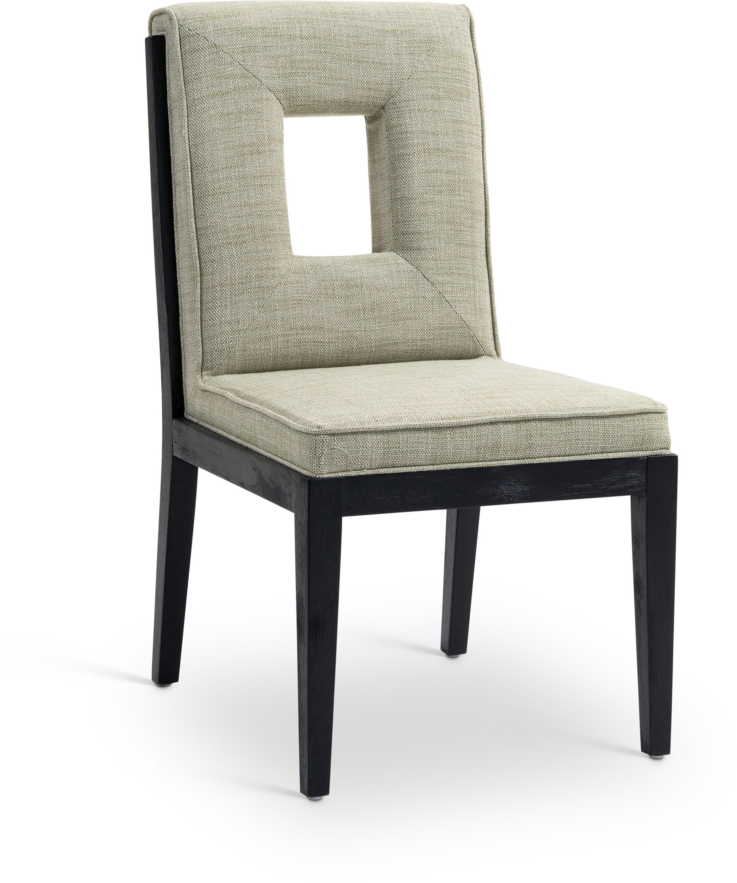 Gwendolyn - Dining Side Chair With Black Frame (Set of 2) - Green