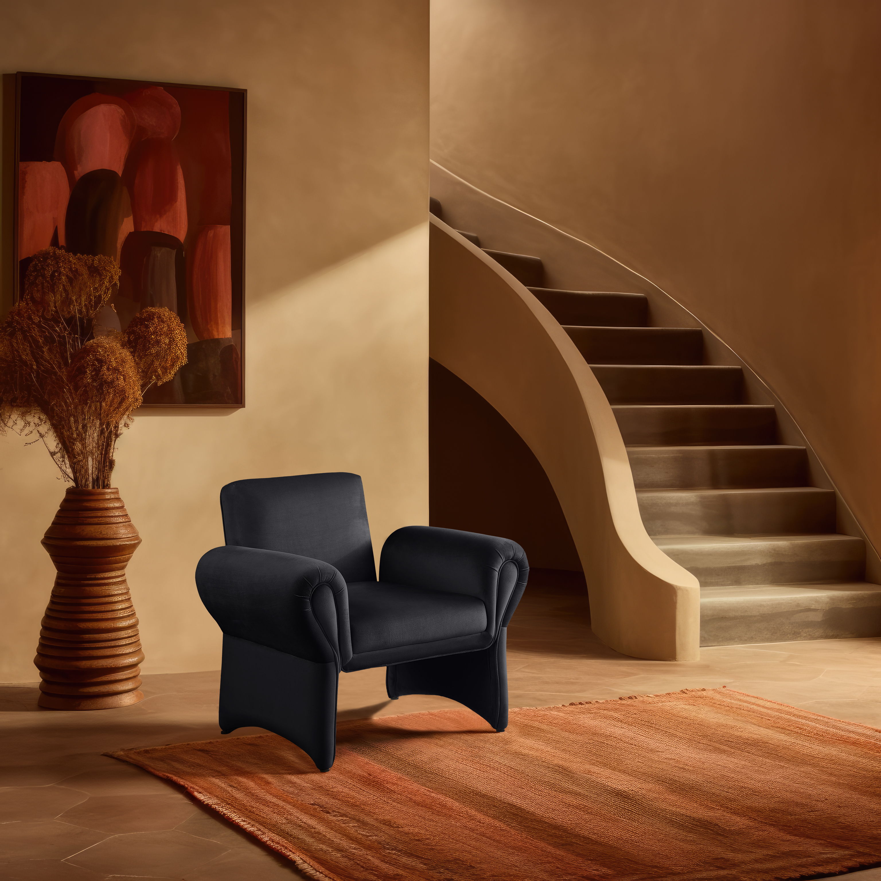 Fleurette - Accent Chair - Black