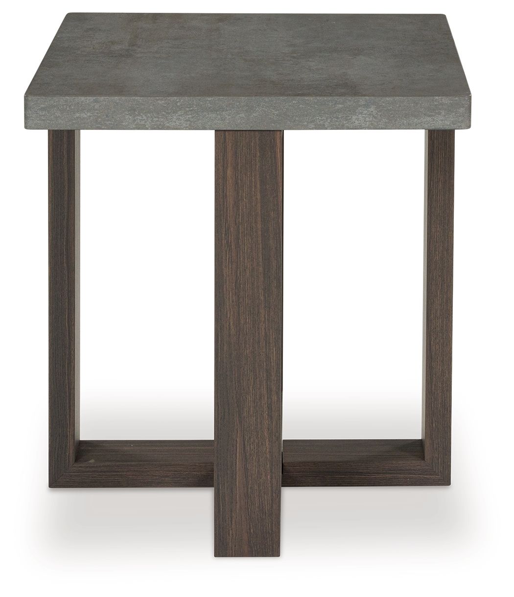 Ashley Furniture Dynnford - Occasional Table Set (Set of 3) - Gray / Brown - Image 7