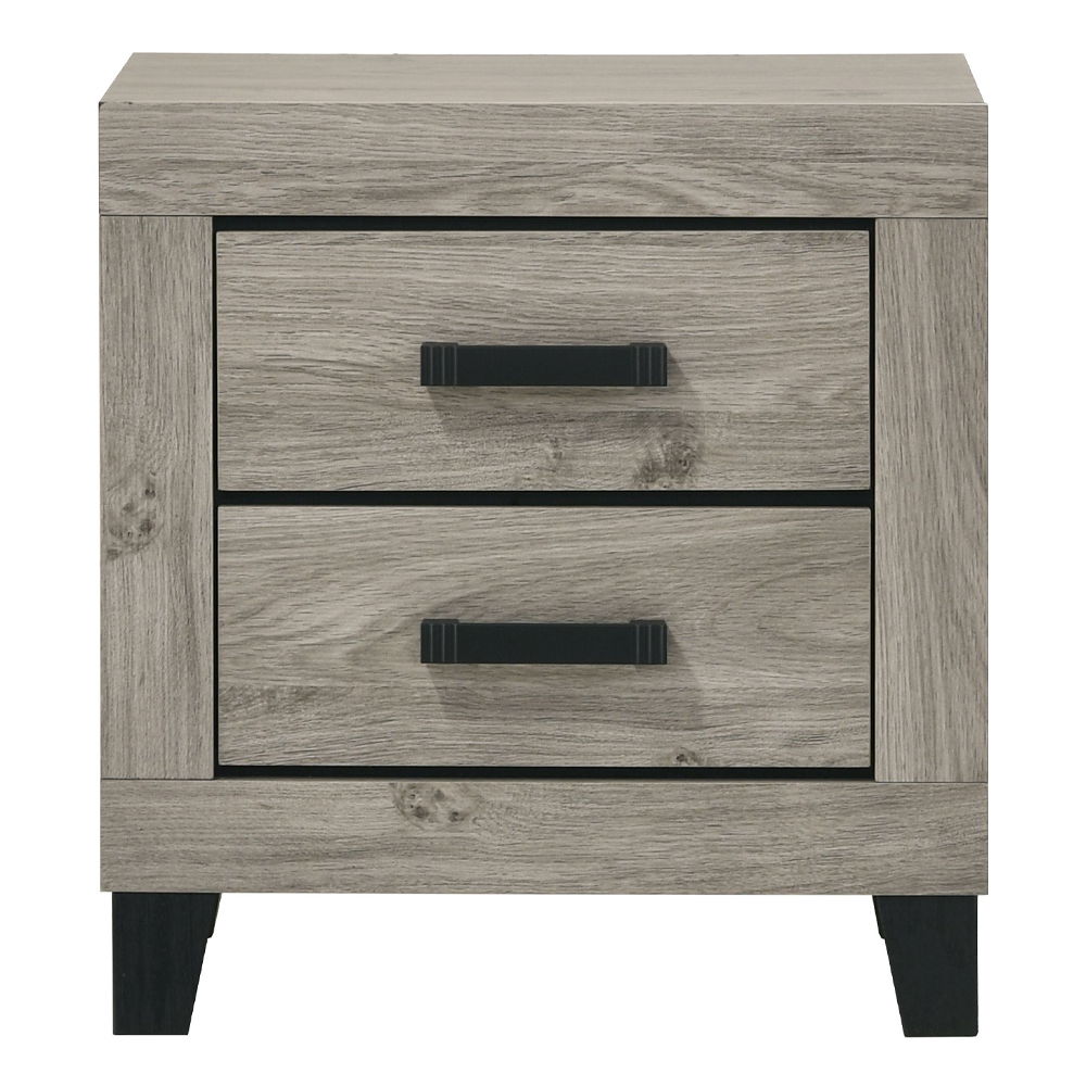 Mari - Nightstand - Light Gray Finish, gray, view 3
