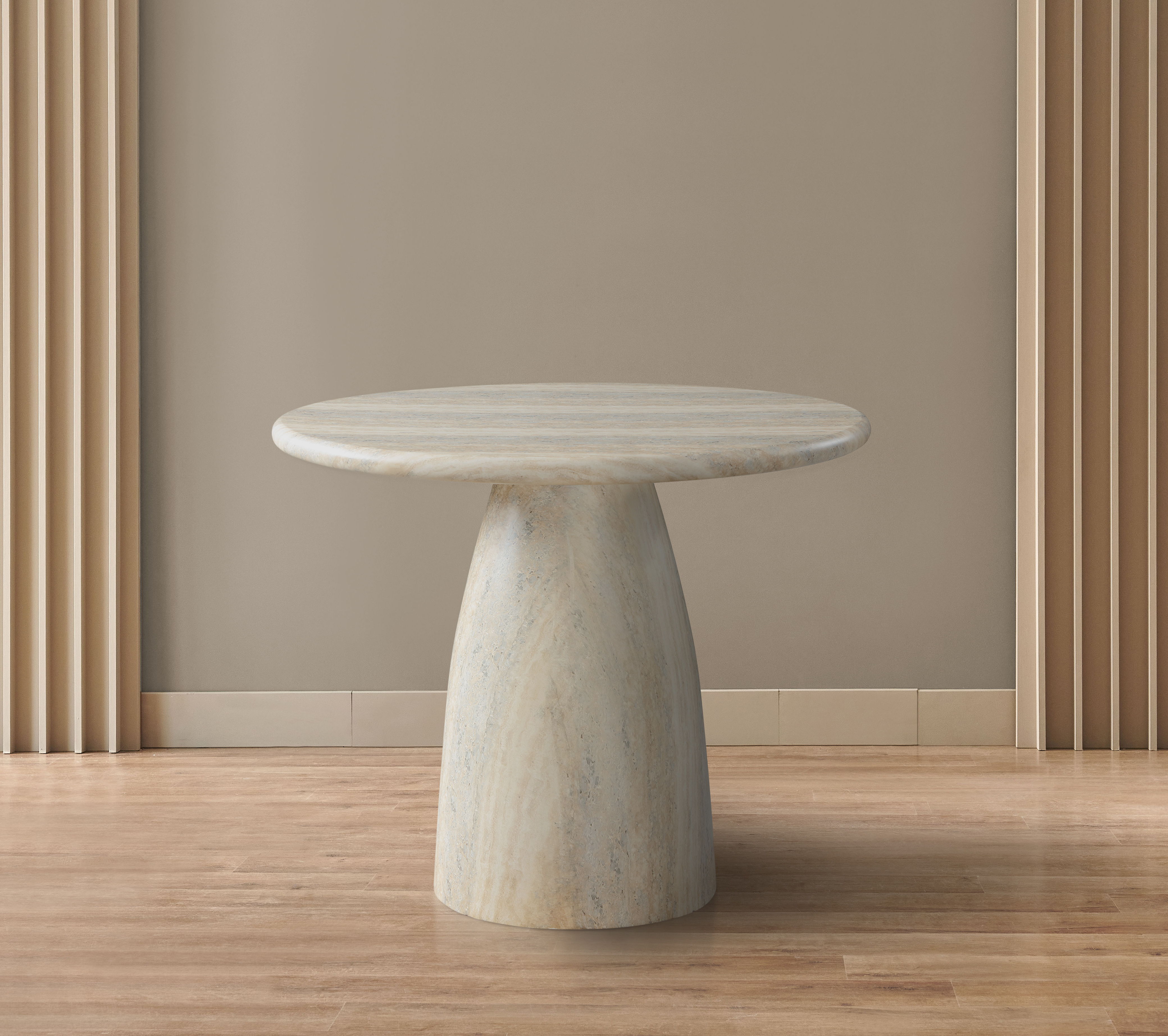 Cosenza - 36" Concrete Dining Table - Travertine