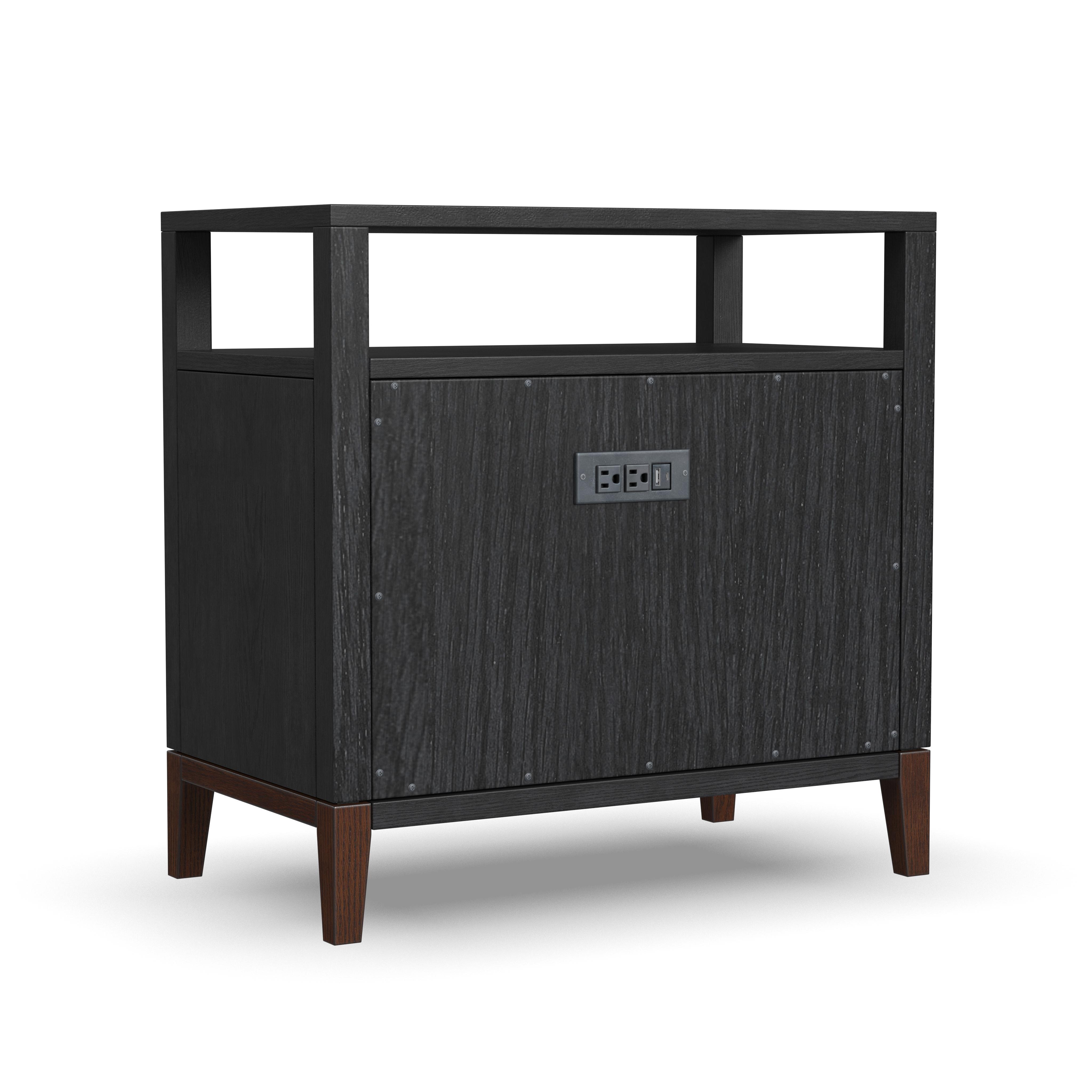 Waterfall - Nightstand - Black, black, view 4
