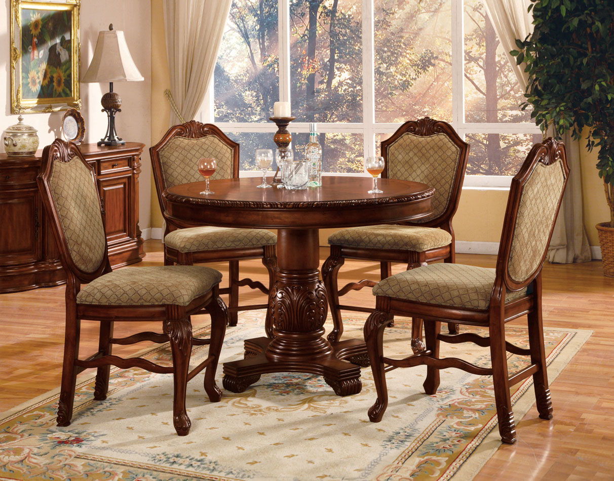 Chateau De Ville - Counter Height Table - Cherry, dark brown, view 4