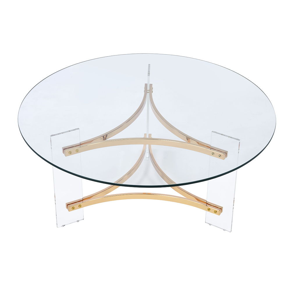 Sosi - Coffee Table - Gold, gold, view 2