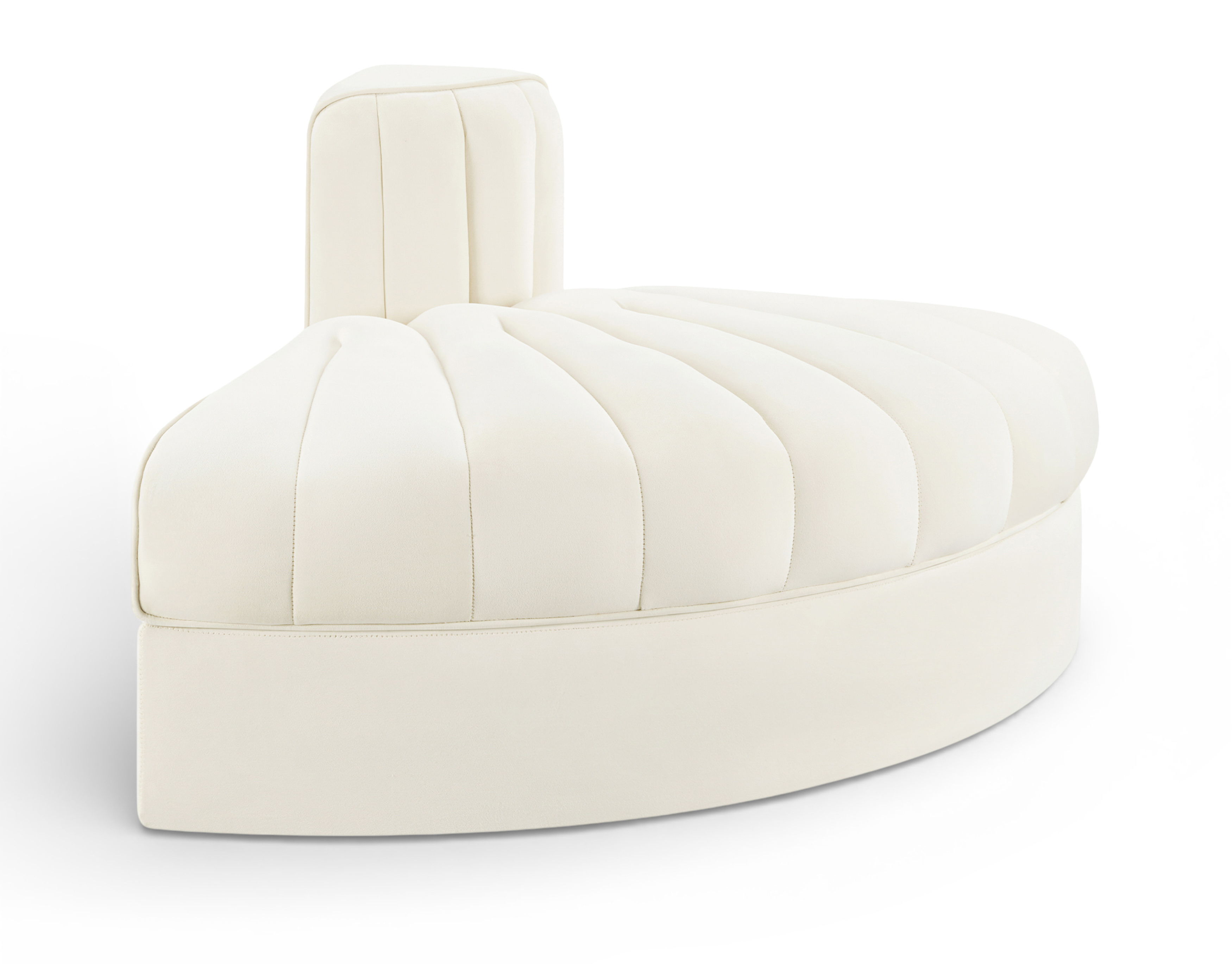 Velvet Performance Fabric Upholstered Modular Chair
