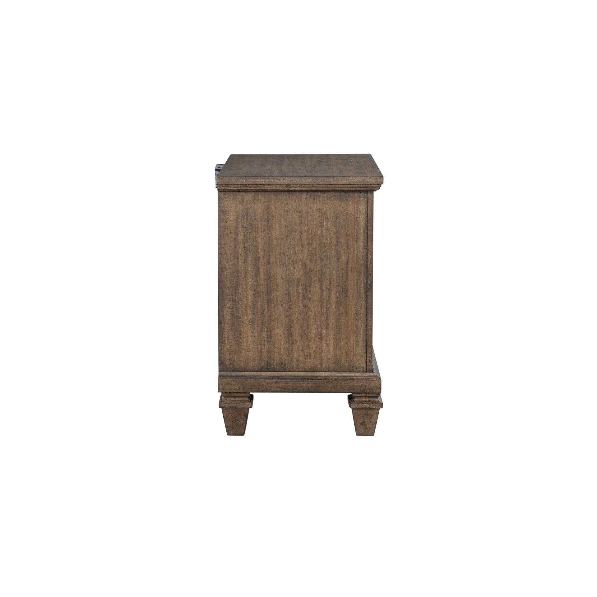 Mariana - Nightstand With USB - Vintage Mocha
