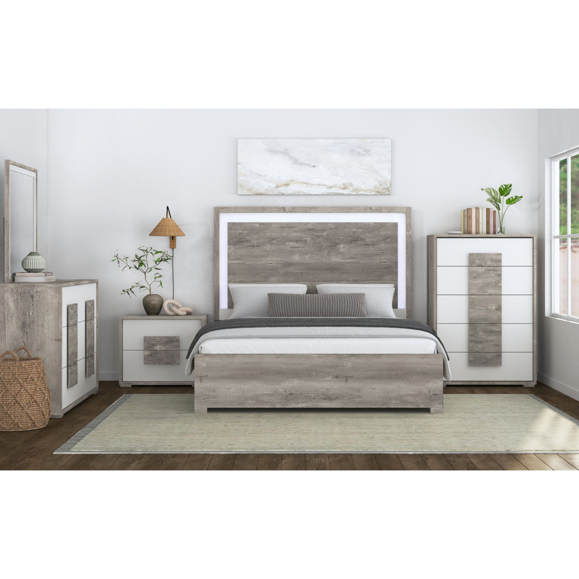 San Matteo - 5-Drawer Chest - Gray