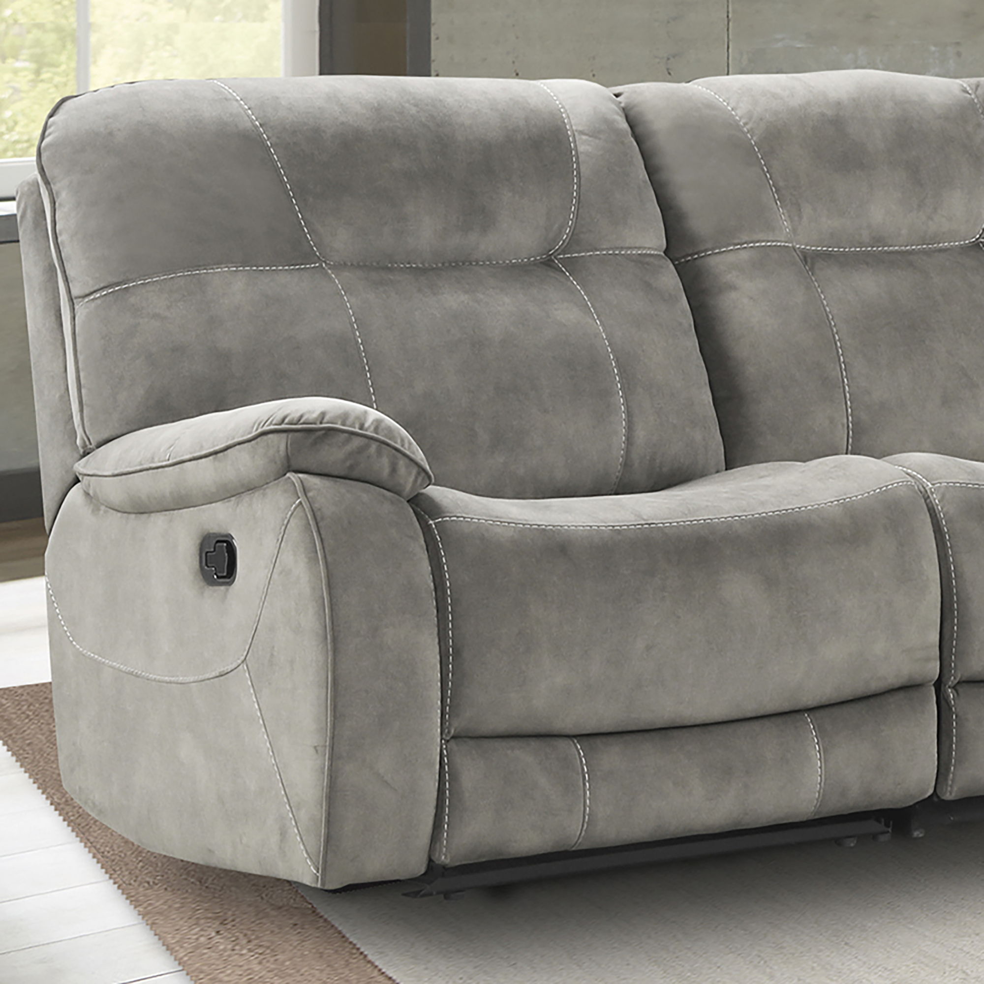 Parker House Cooper - Manual Left Arm Facing Recliner - Shadow Natural